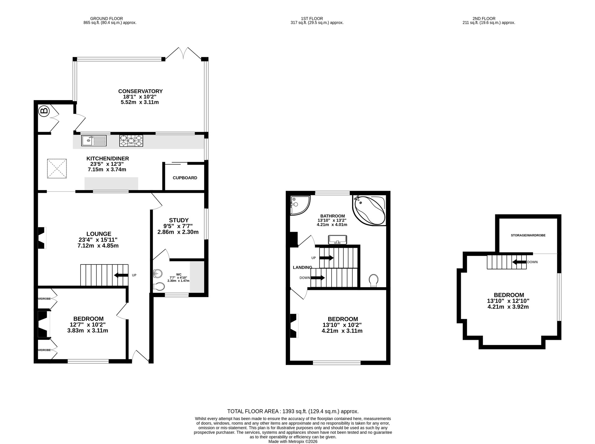 Yew Tree Cottage, Sussex Road, New Romney floorplan