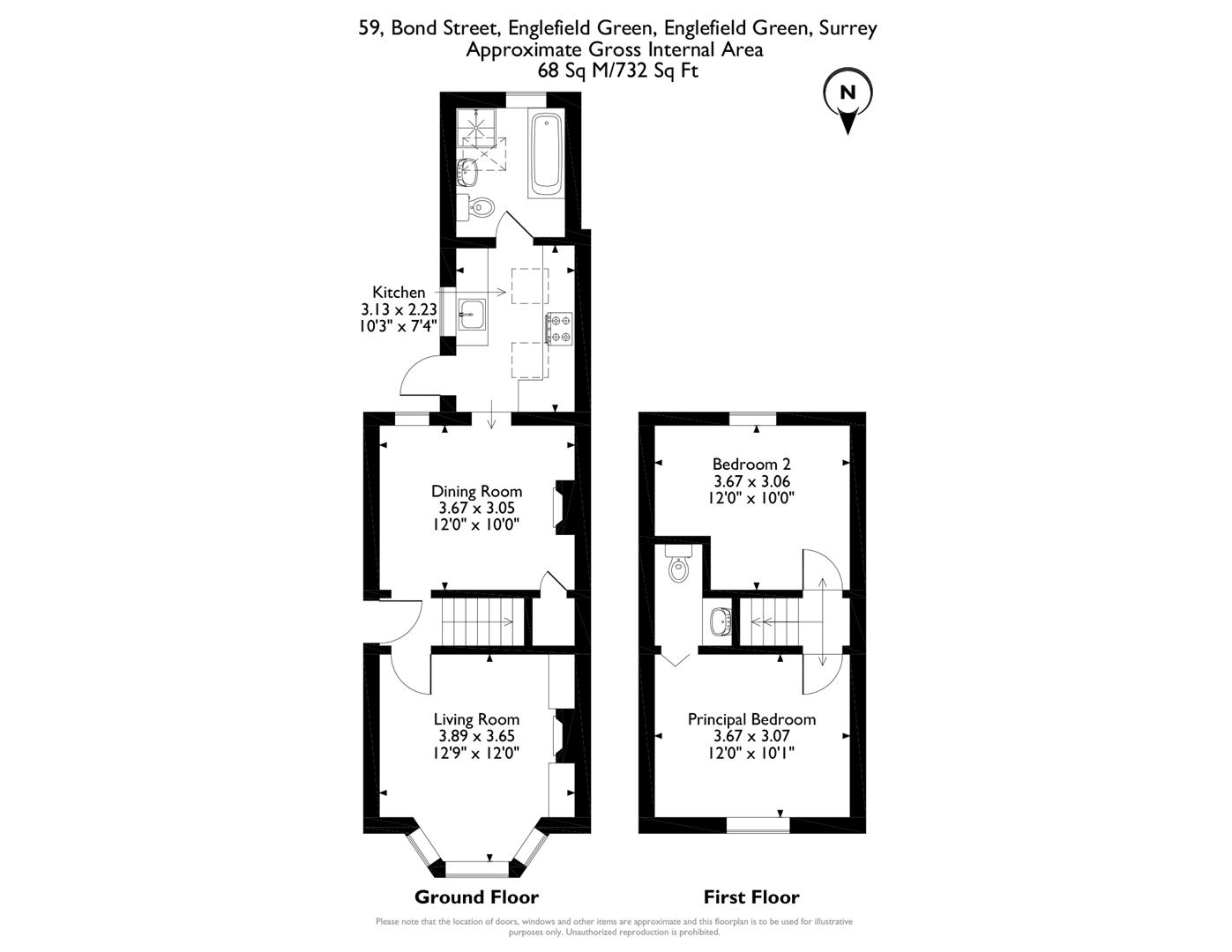 59, Bond Street, Englefield Green floorplan