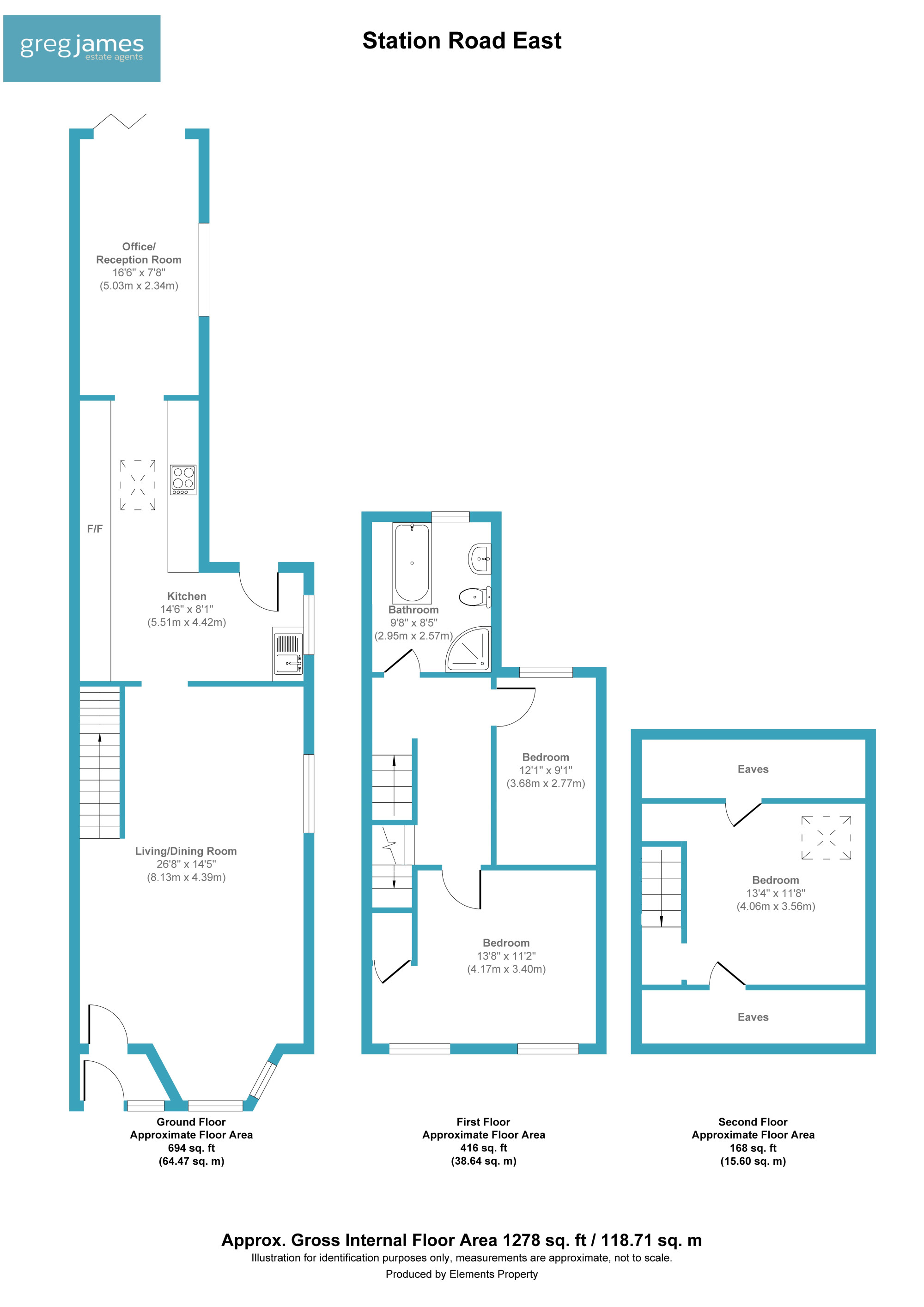 21, Station Road East, Aldershot floorplan