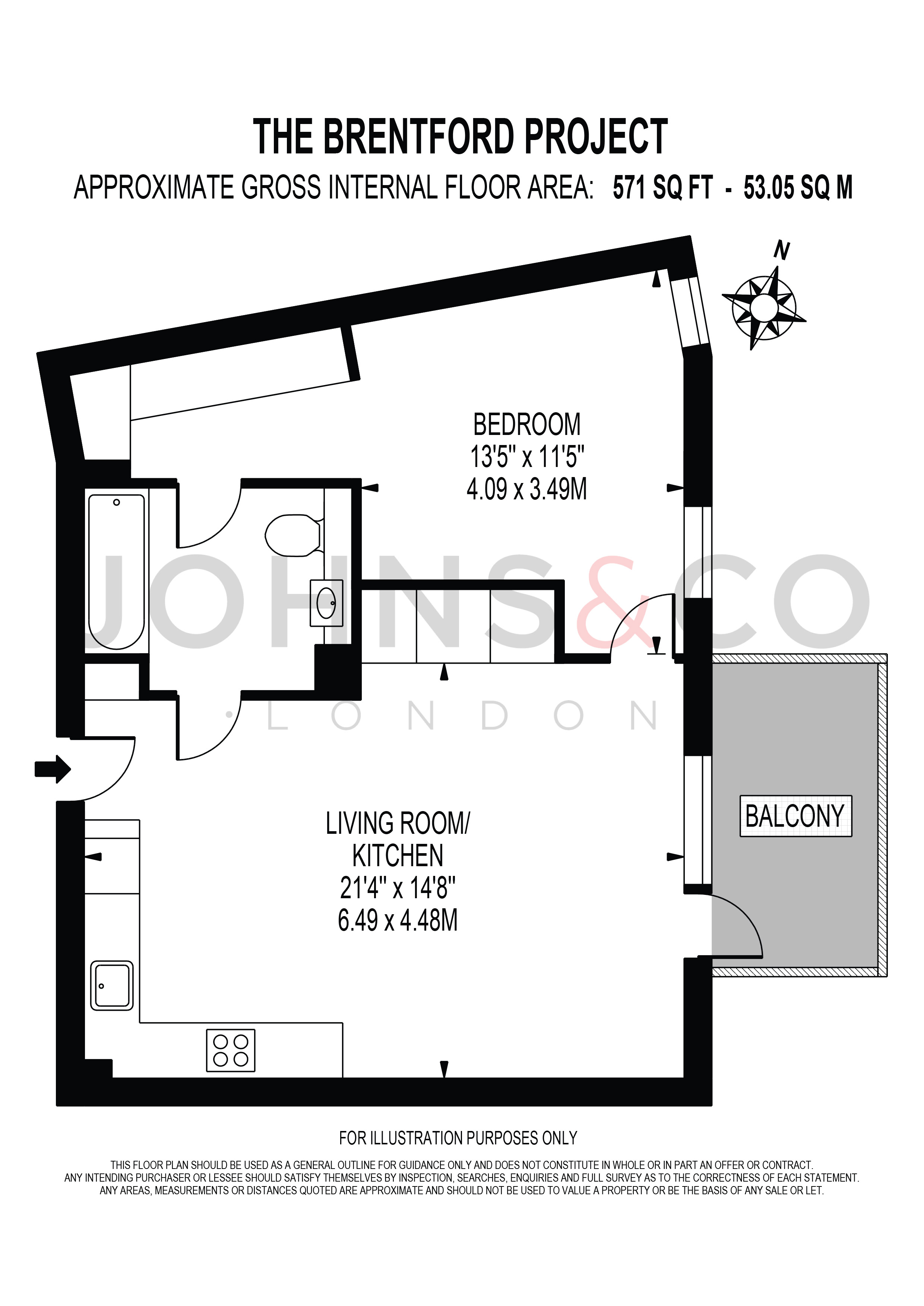 Apartment 62 Lewis House, 8 Bradshaw Yard, Brentford floorplan