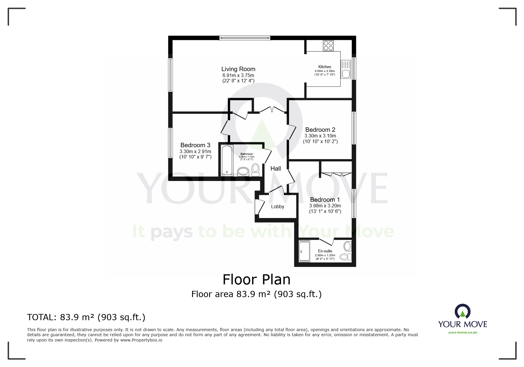 52, Caroline Way, East Sussex floorplan