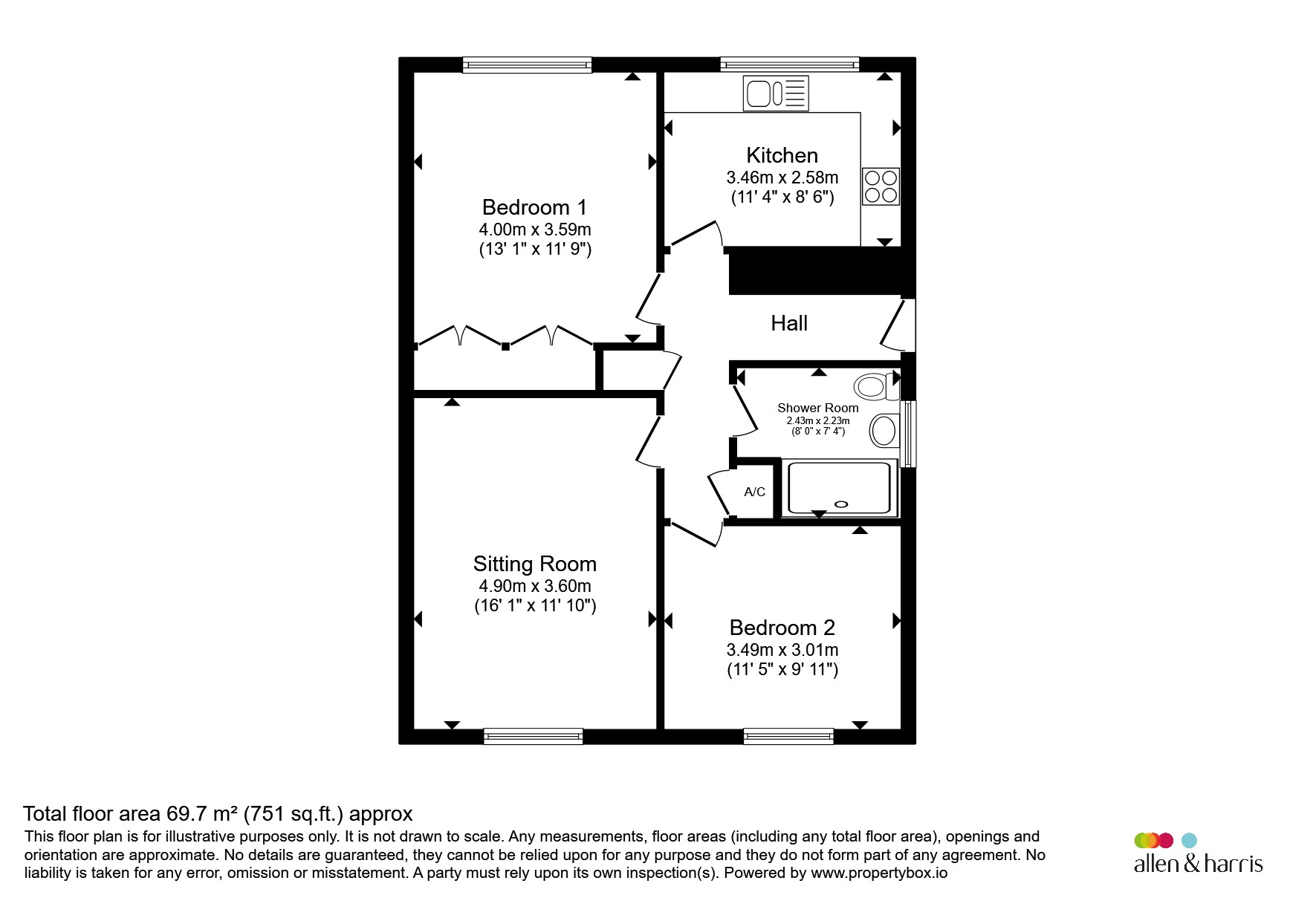 55, Minehead Avenue, Penarth floorplan