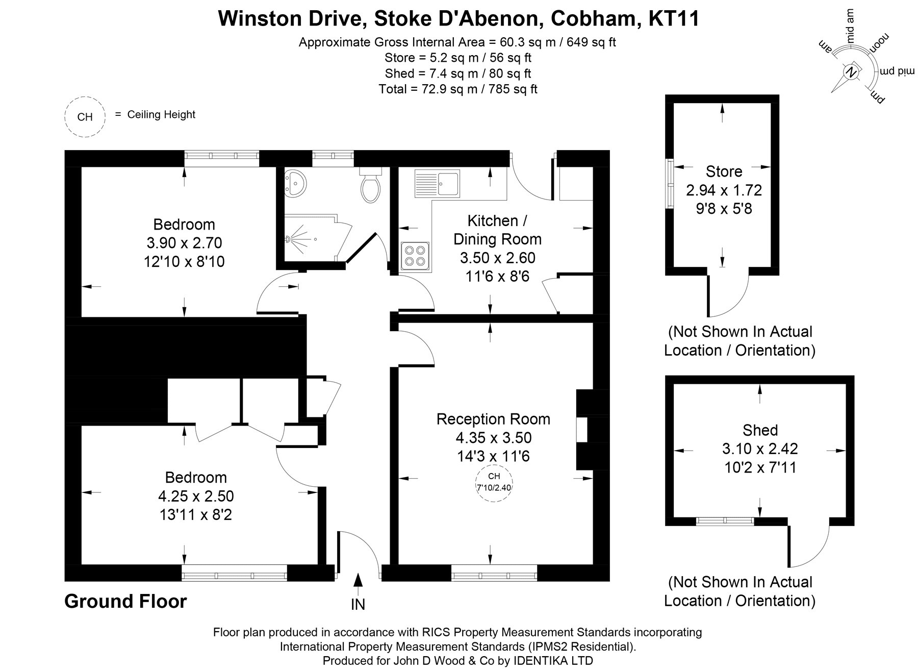 50, Winston Drive, Cobham floorplan