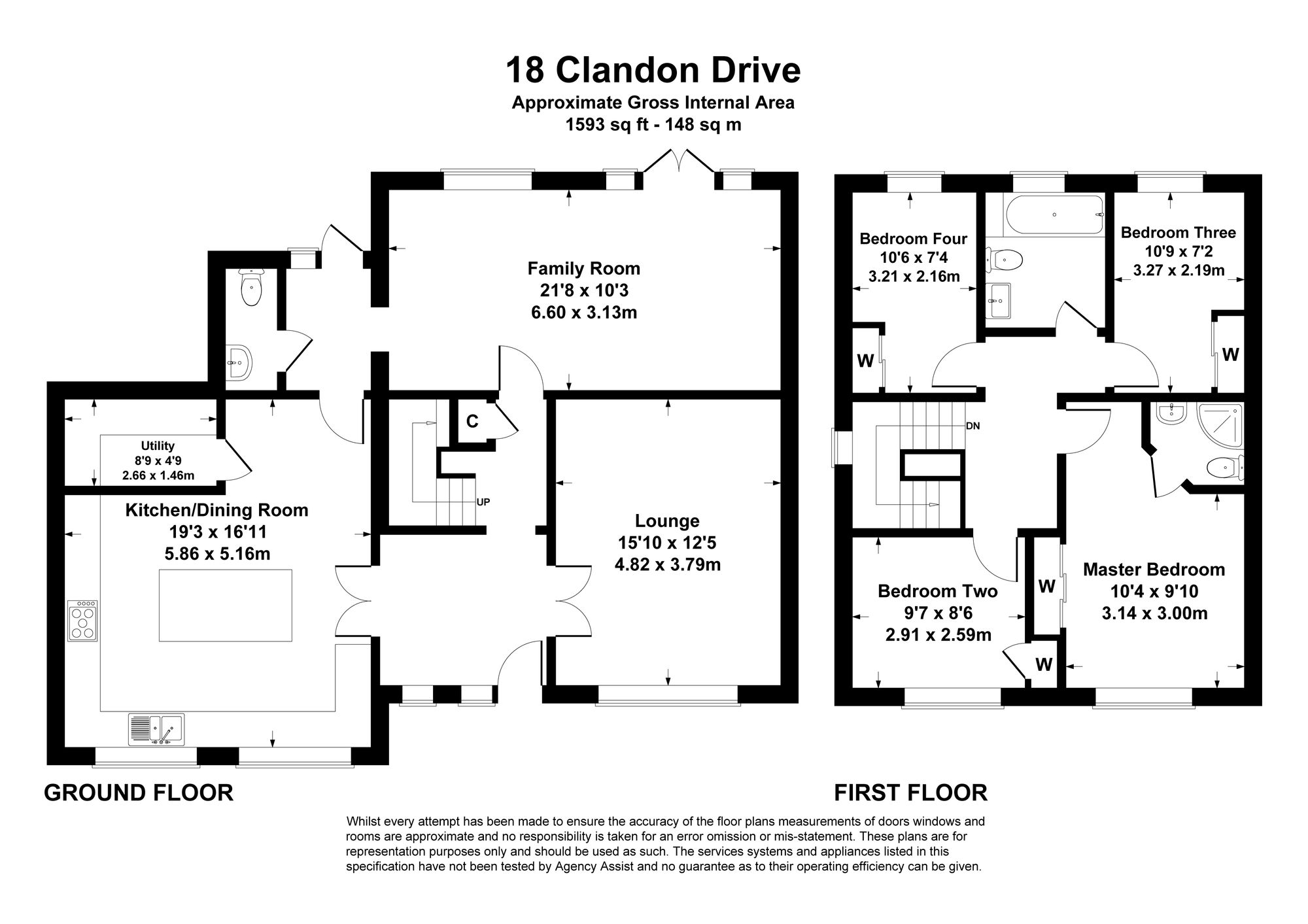 18 Clandon Drive, Hampshire floorplan