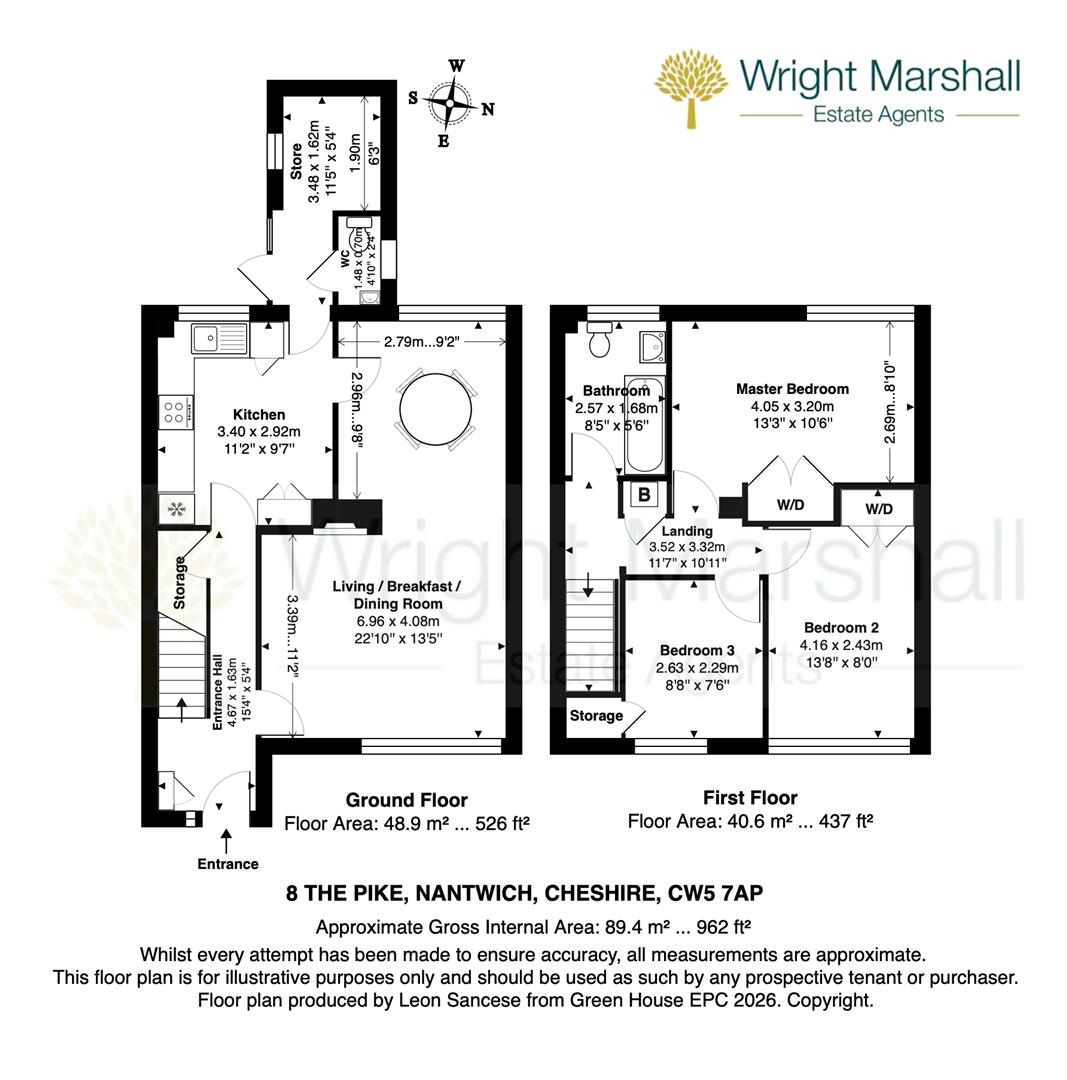 8, The Pike, Nantwich floorplan