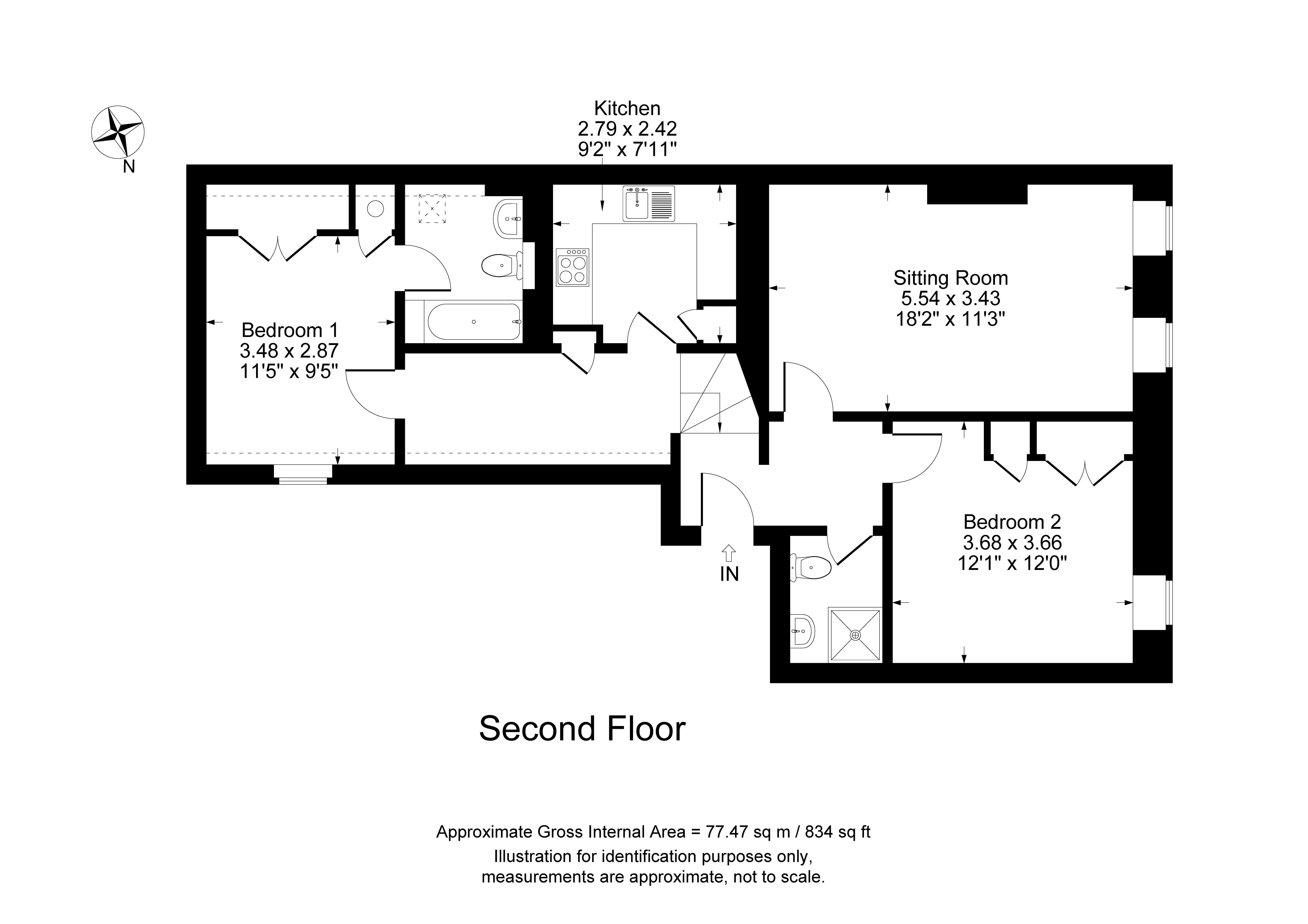 Flat 4,, White Hart Mews, Chipping Norton floorplan