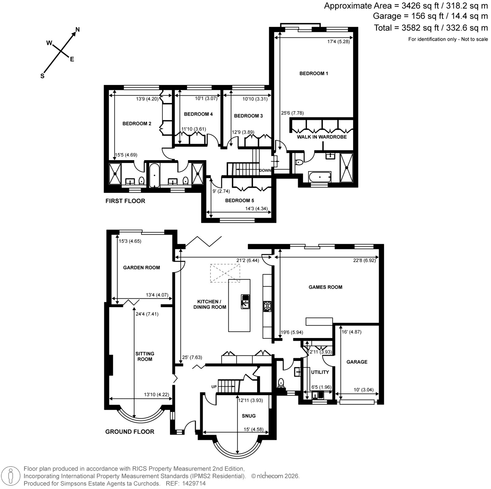 7, Rookery Close, Leatherhead floorplan