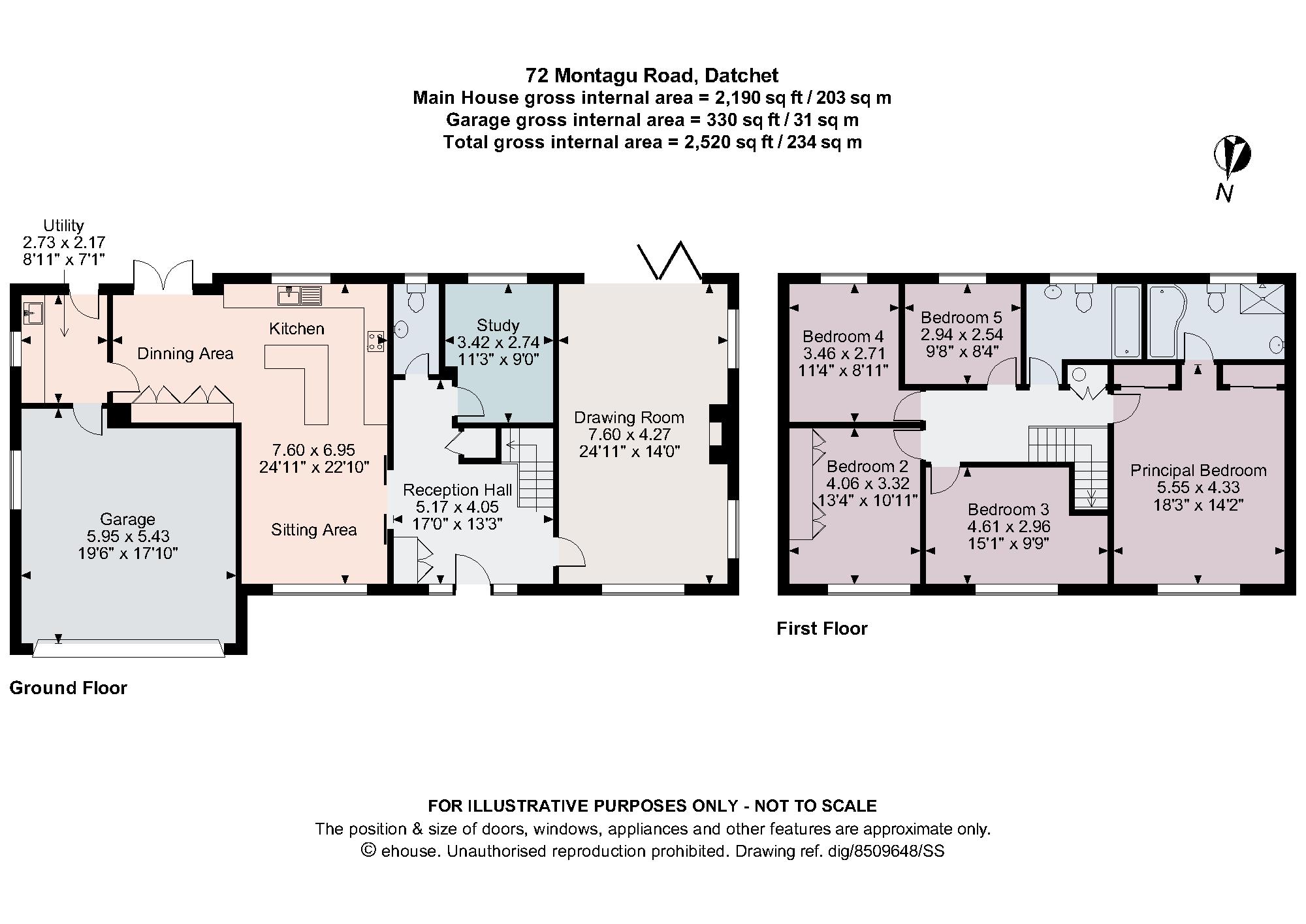 Montagu Road, Datchet, Slough SL3, 5 bedroom detached house for sale