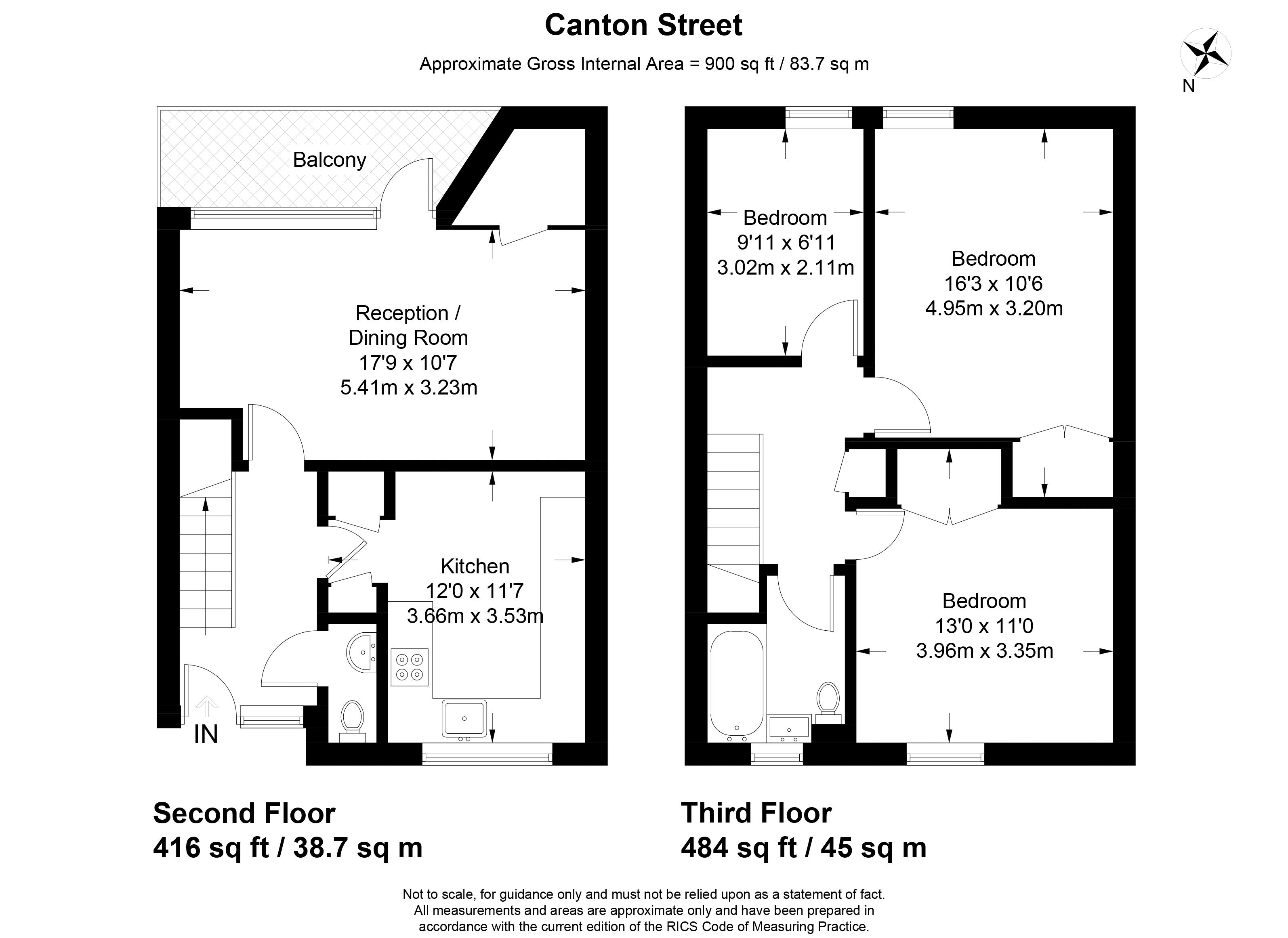 3 Bedrooms Maisonette to rent in Canton Street, London E14