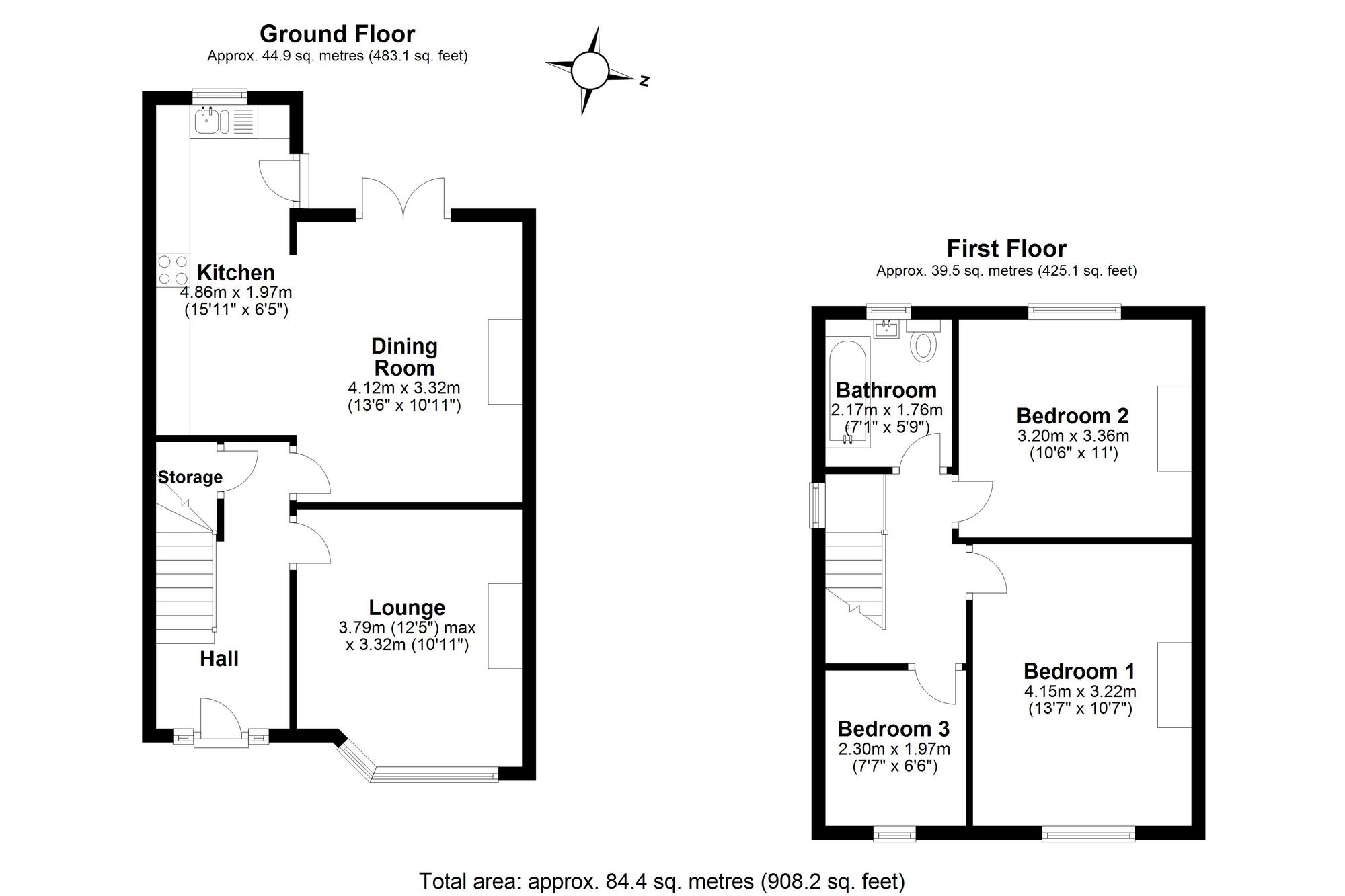 4 East View, Warrington floorplan