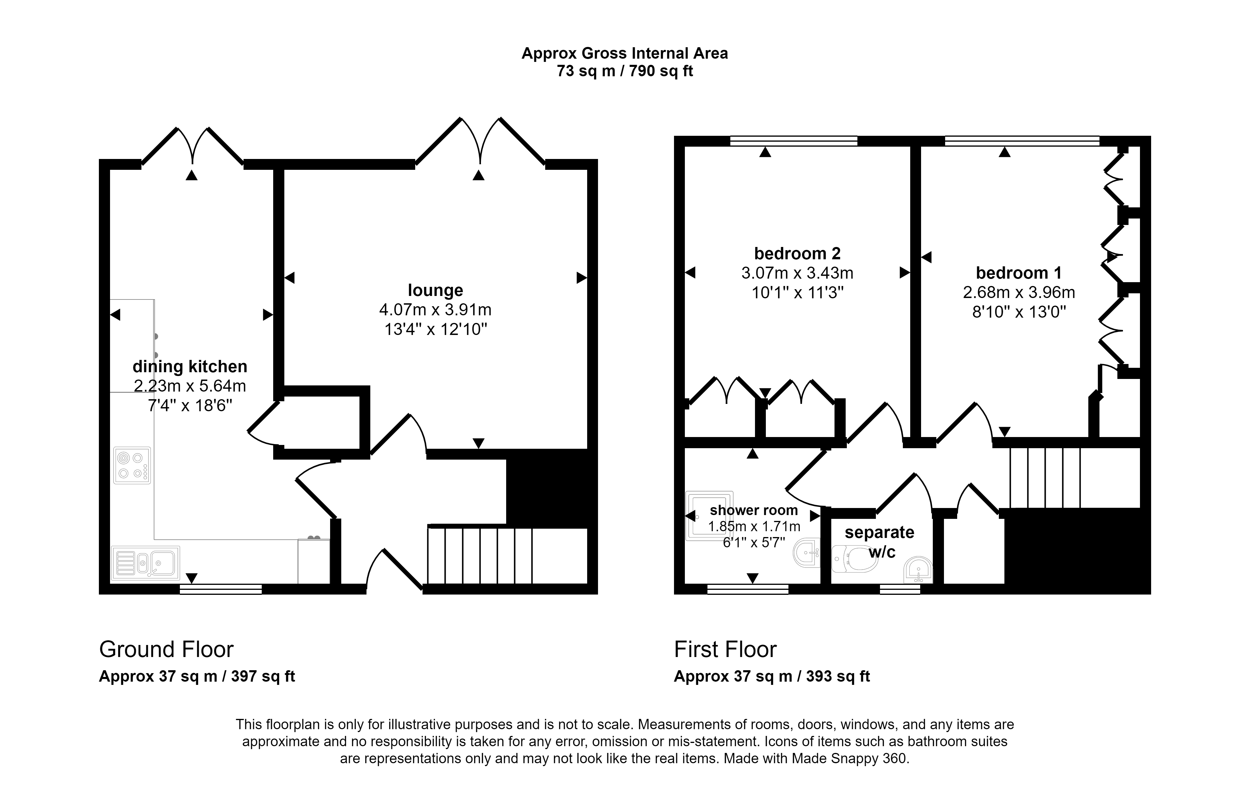 Garth Twentyfour, Killingworth, Newcastle Upon Tyne NE12, 2 bedroom
