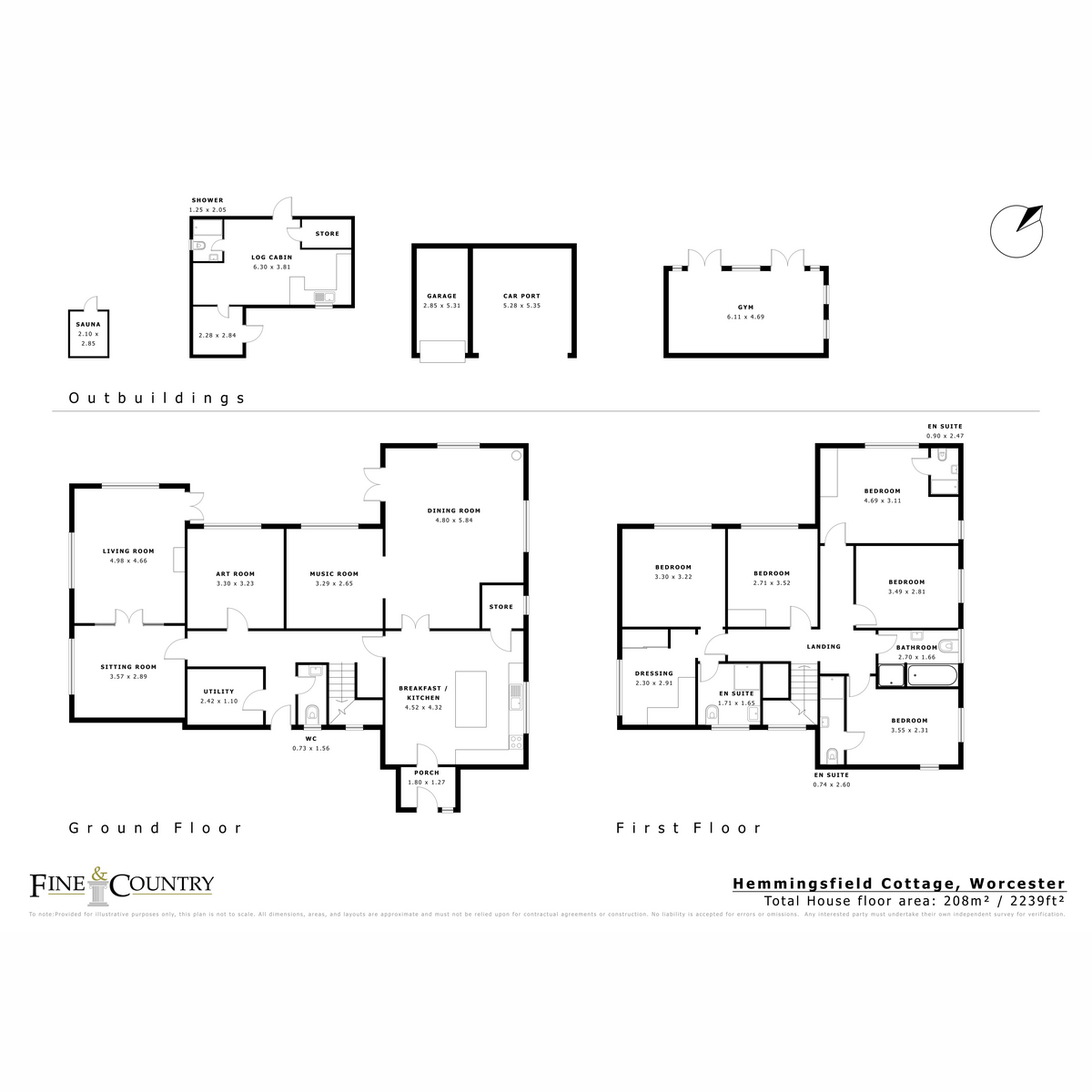 Hemmingsfield Cottage, Worcester Road, Worcester floorplan