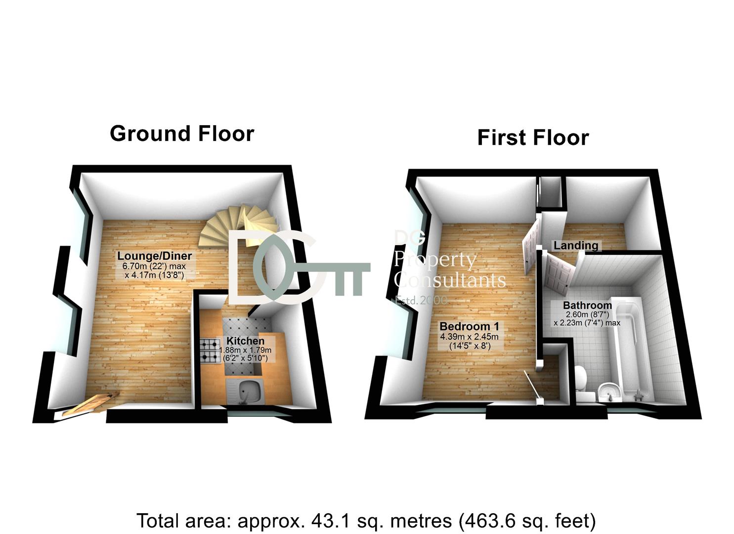 54, Dexter Close, Barton Hills, Luton floorplan