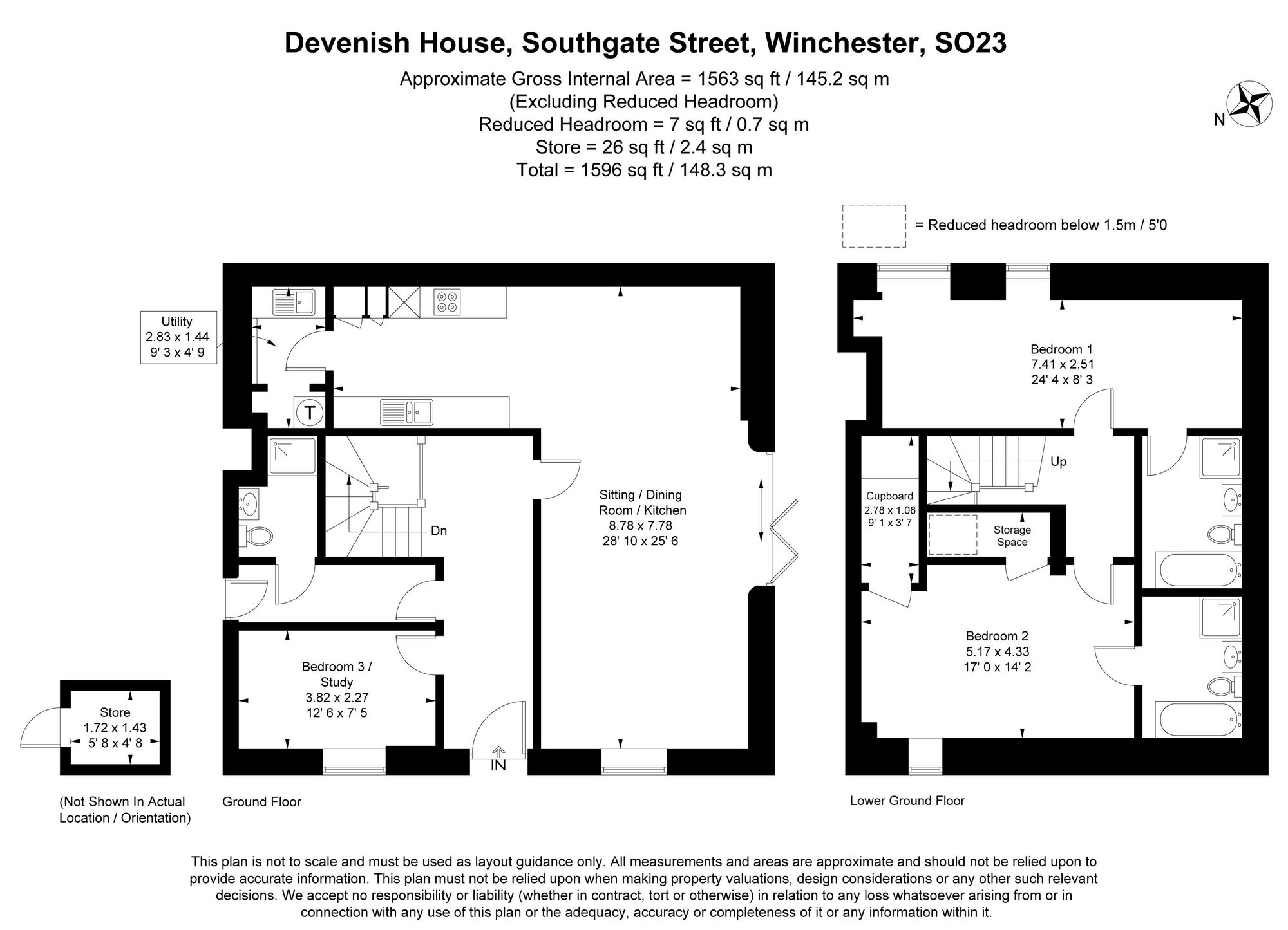 1 Devenish House, Winchester floorplan