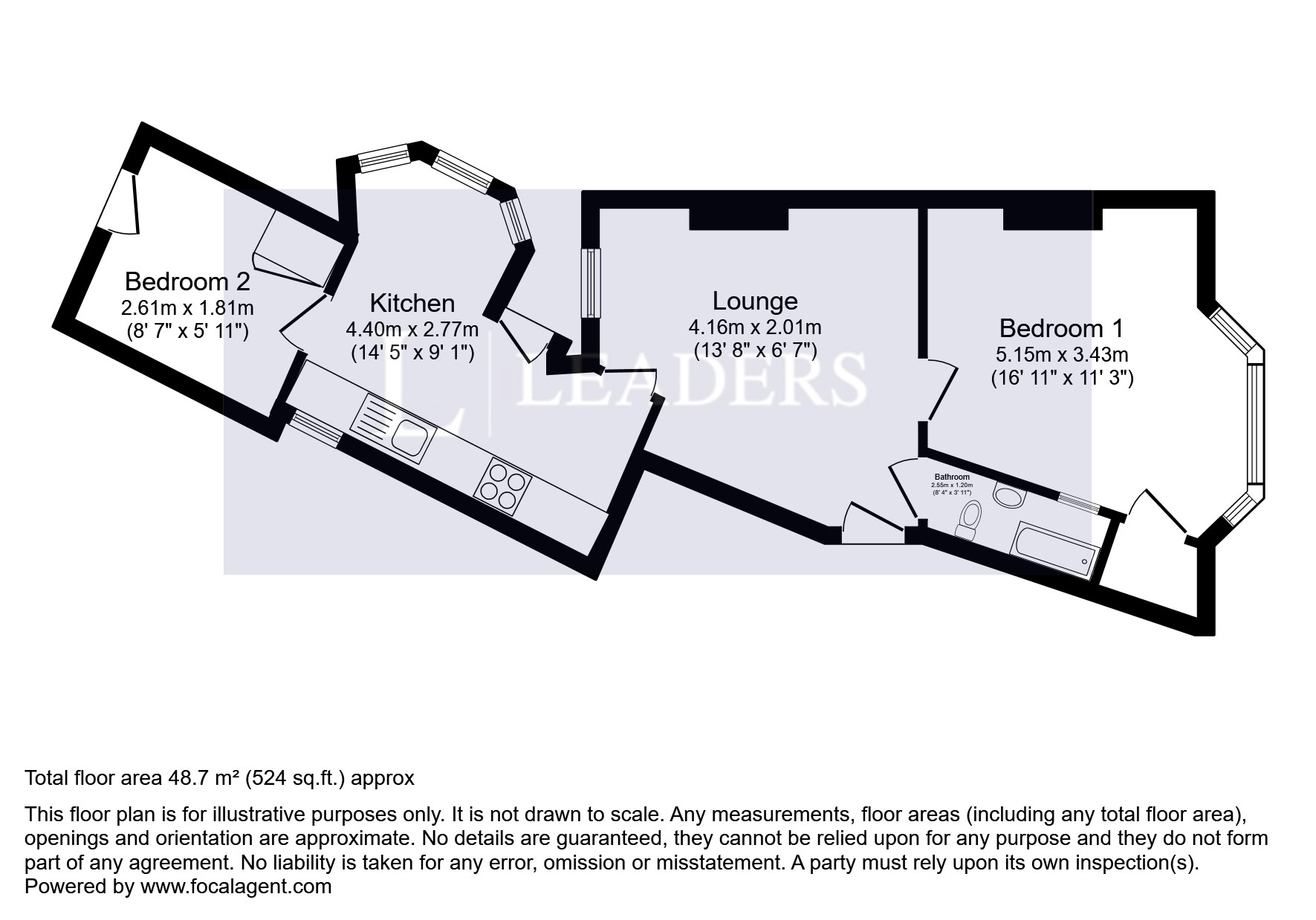 Flat 1, 18, Tregonwell Road, Tregonwell Road floorplan