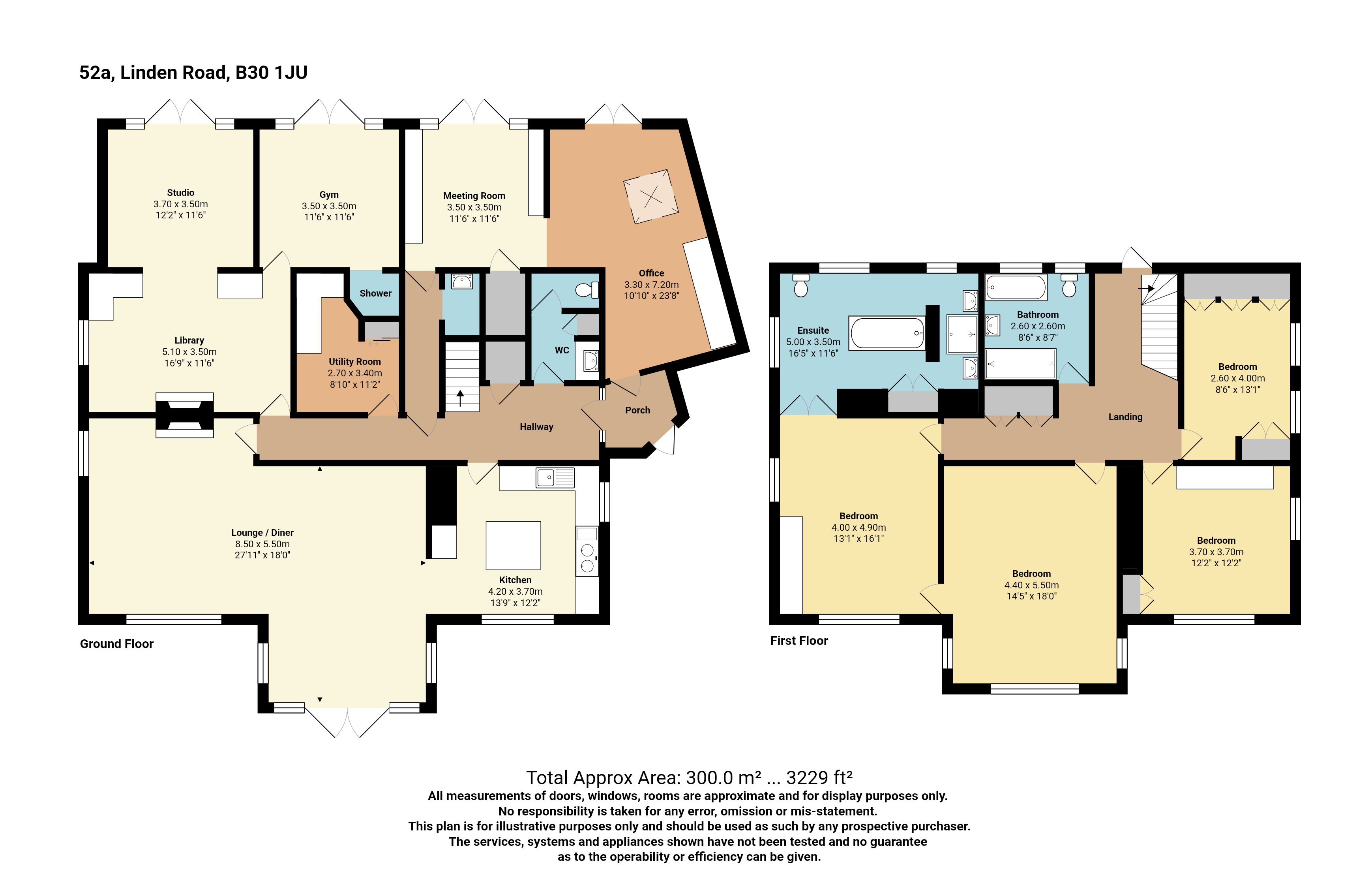 52A, Linden Road, Birmingham floorplan