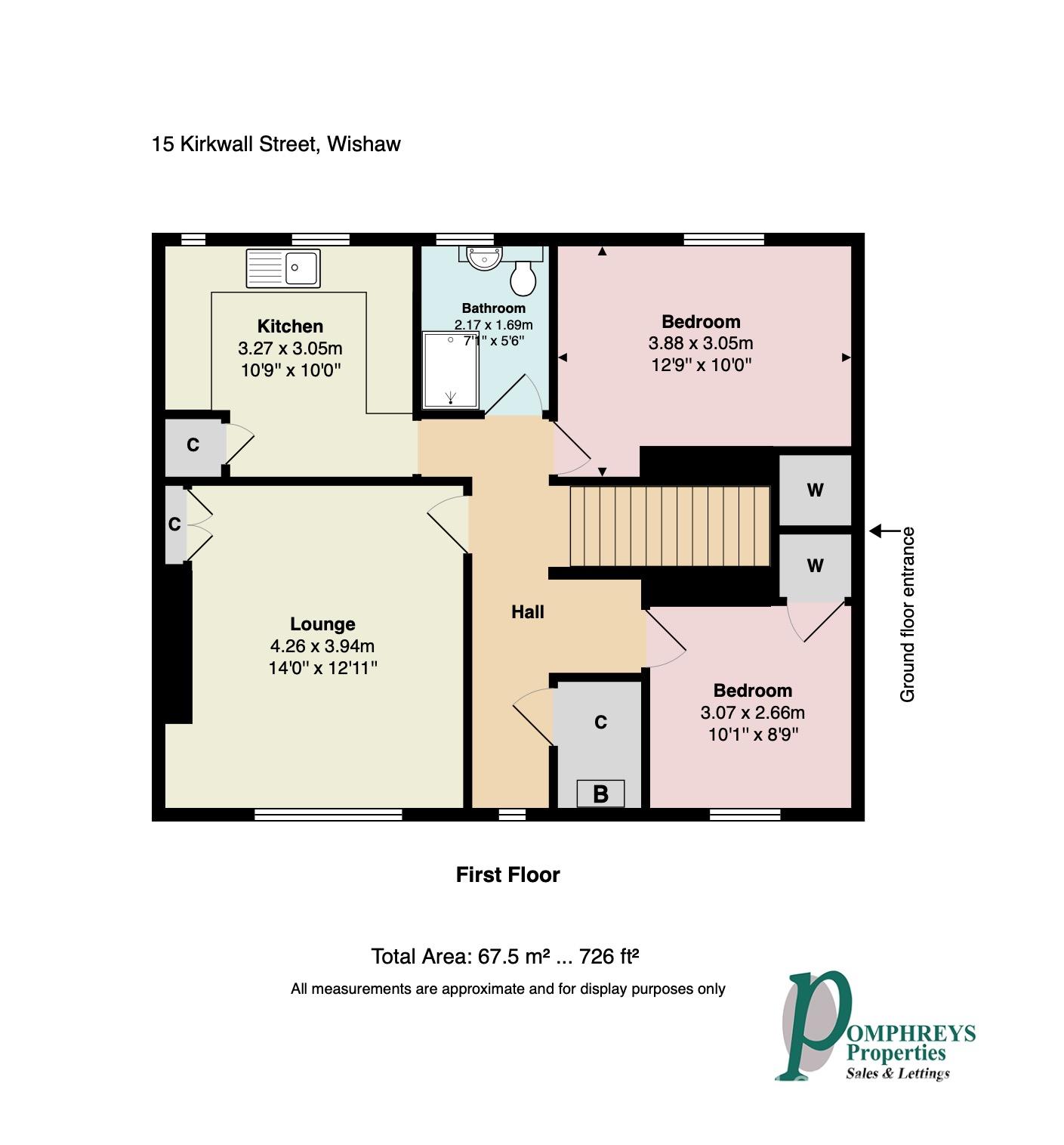 15 Kirkhill Street, Wishaw, ML2 0AY, Wishaw floorplan