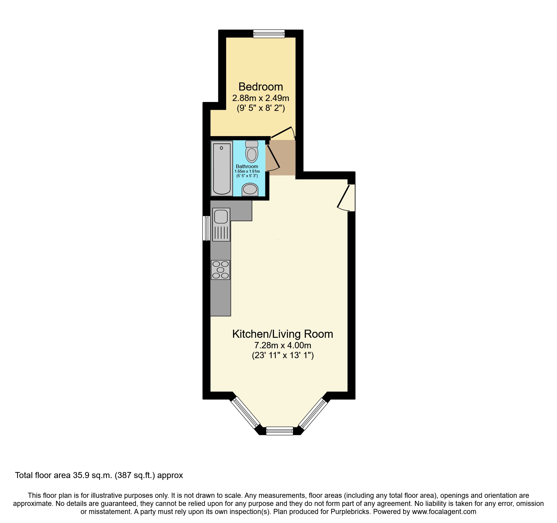 Flat 10 41, Kings Road, Brighton floorplan