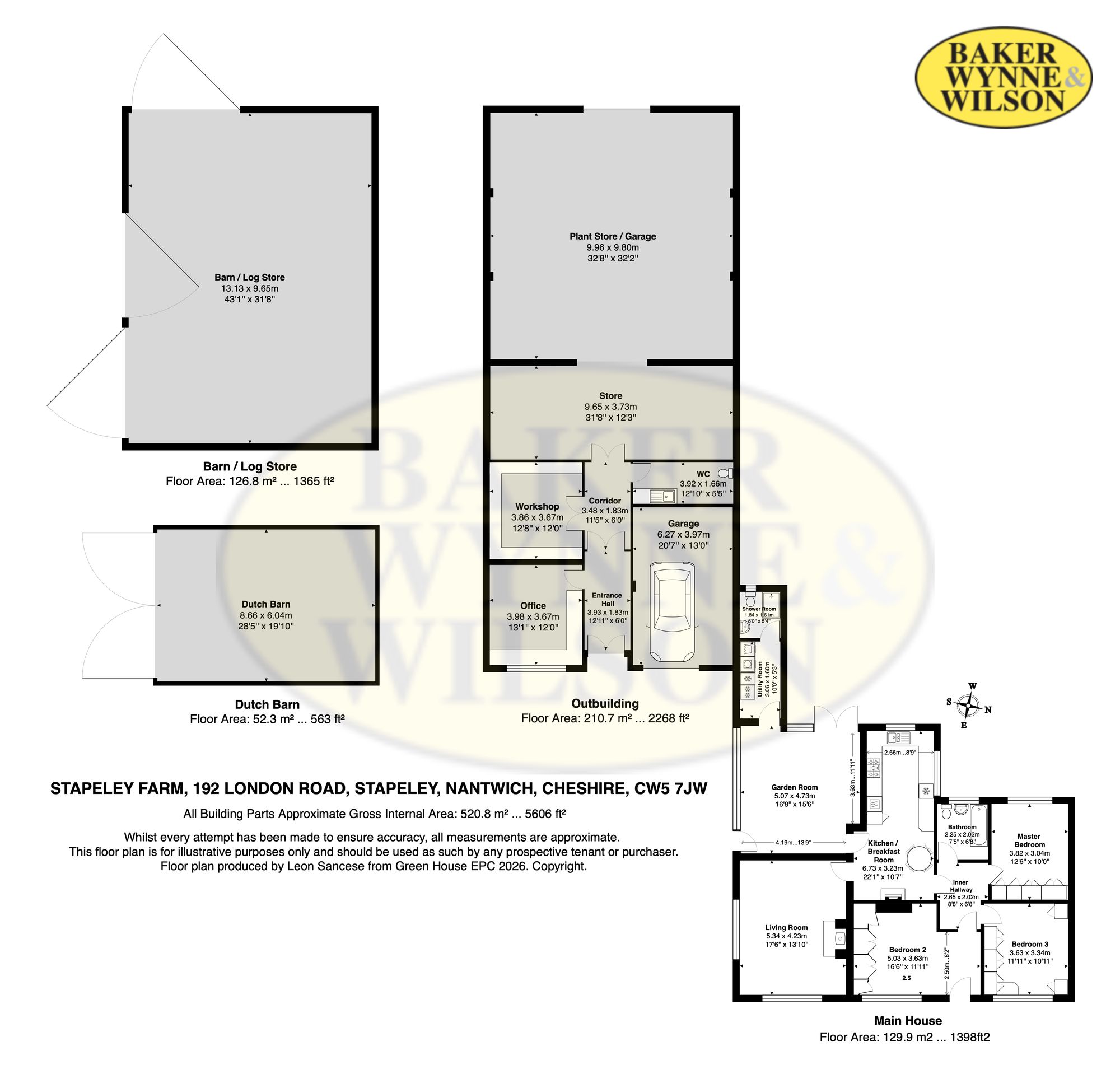 Stapeley Farm, 192 London Road, Nantwich floorplan