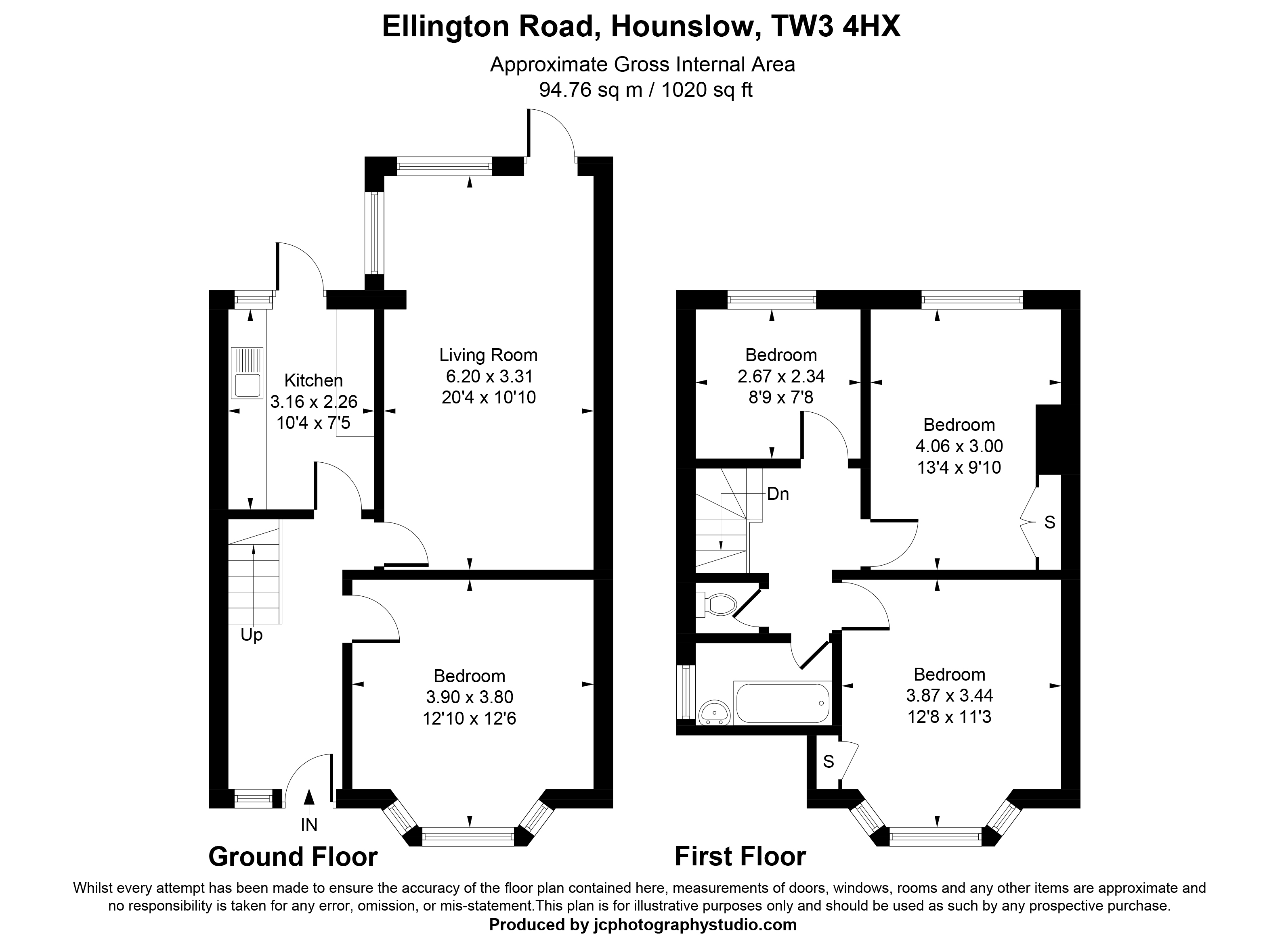 19, Ellington Road, Hounslow floorplan