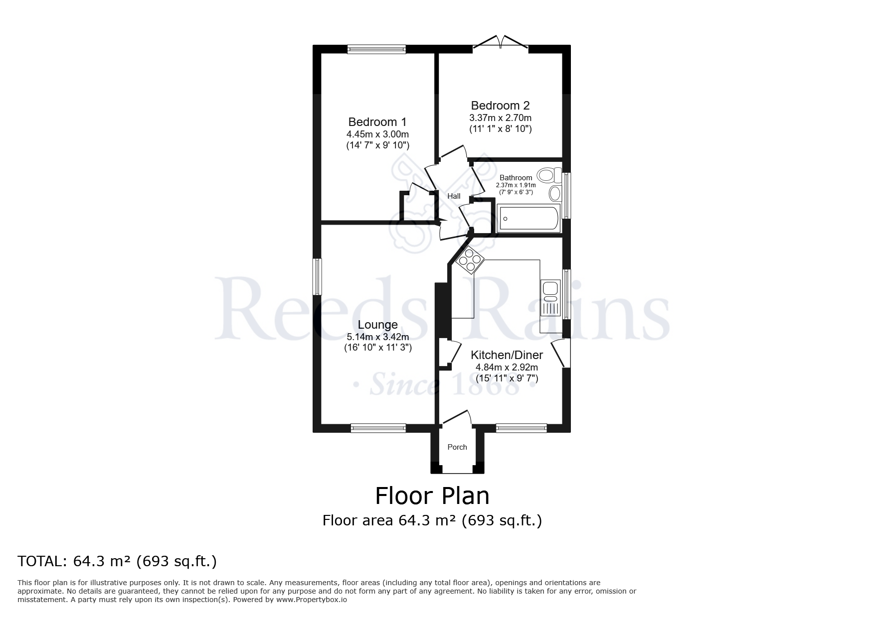 26, The Hollies, Selby floorplan