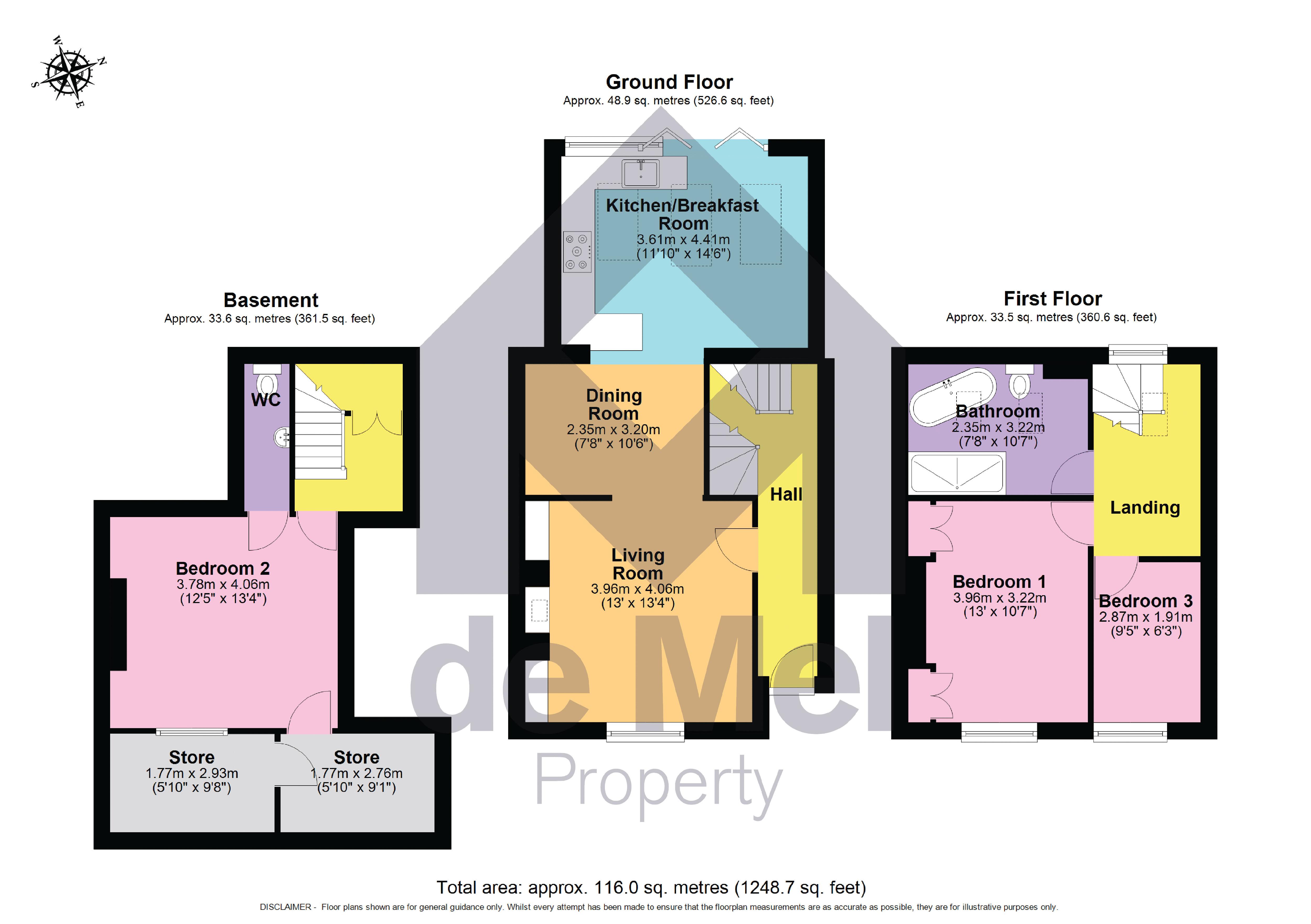 11, Portland Square, Cheltenham floorplan