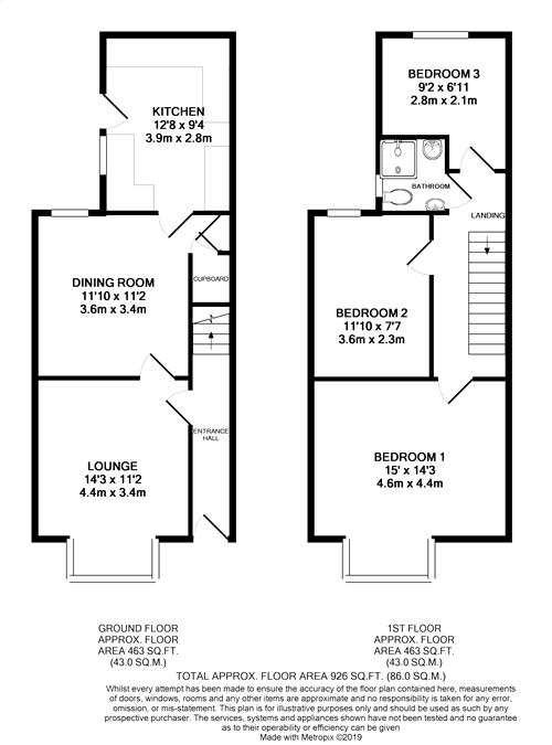 3 Bedrooms End terrace house for sale in Suffolk Road, Bexhill On Sea, East Sussex TN39