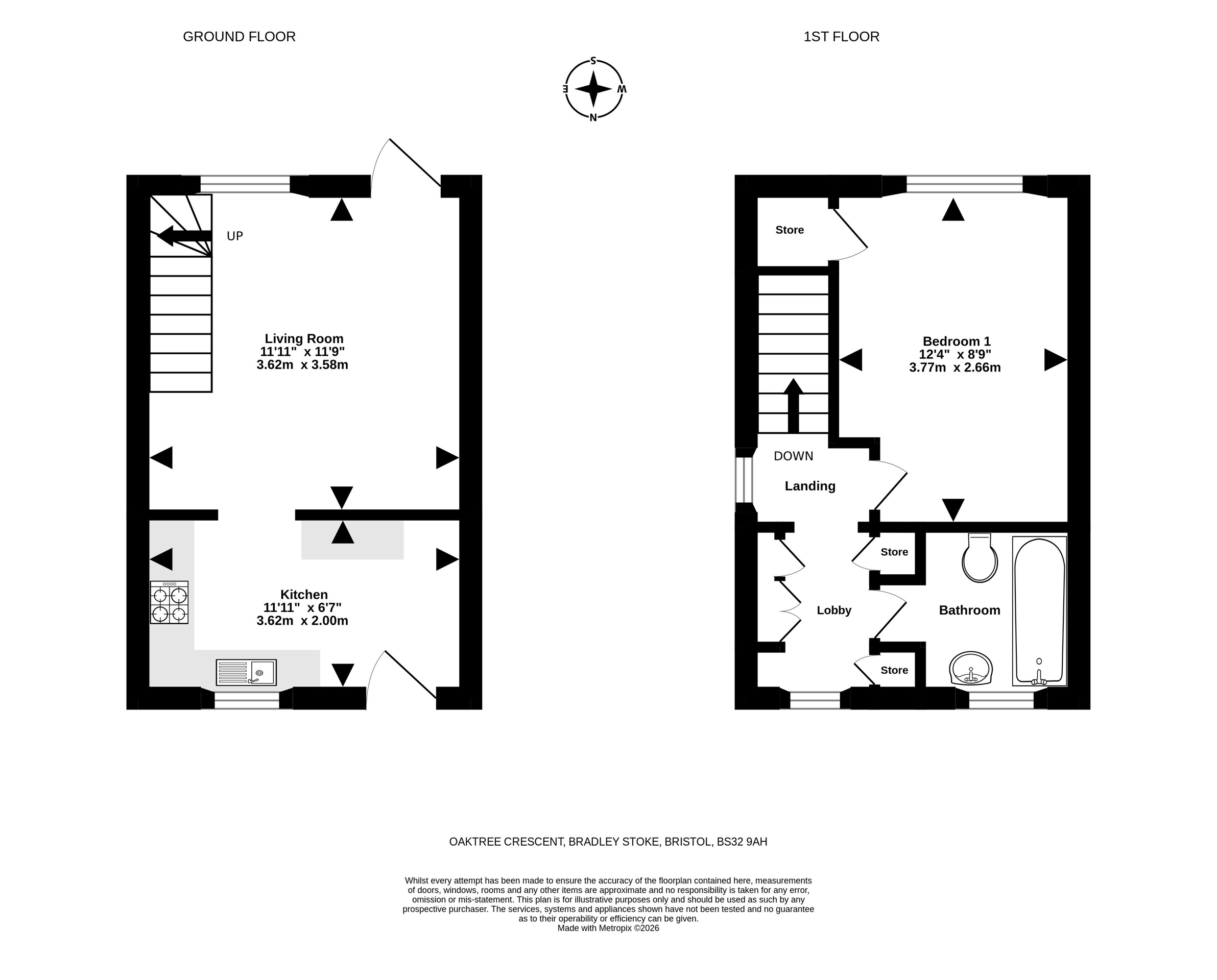 292 Oaktree Crescent, Bristol floorplan