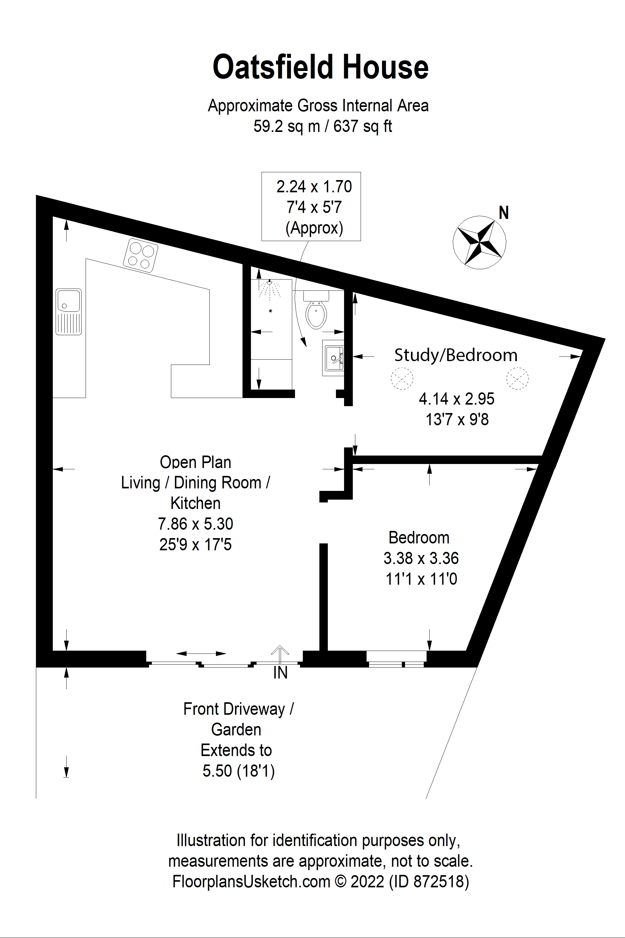 Sandy Lane North, Wallington floorplan