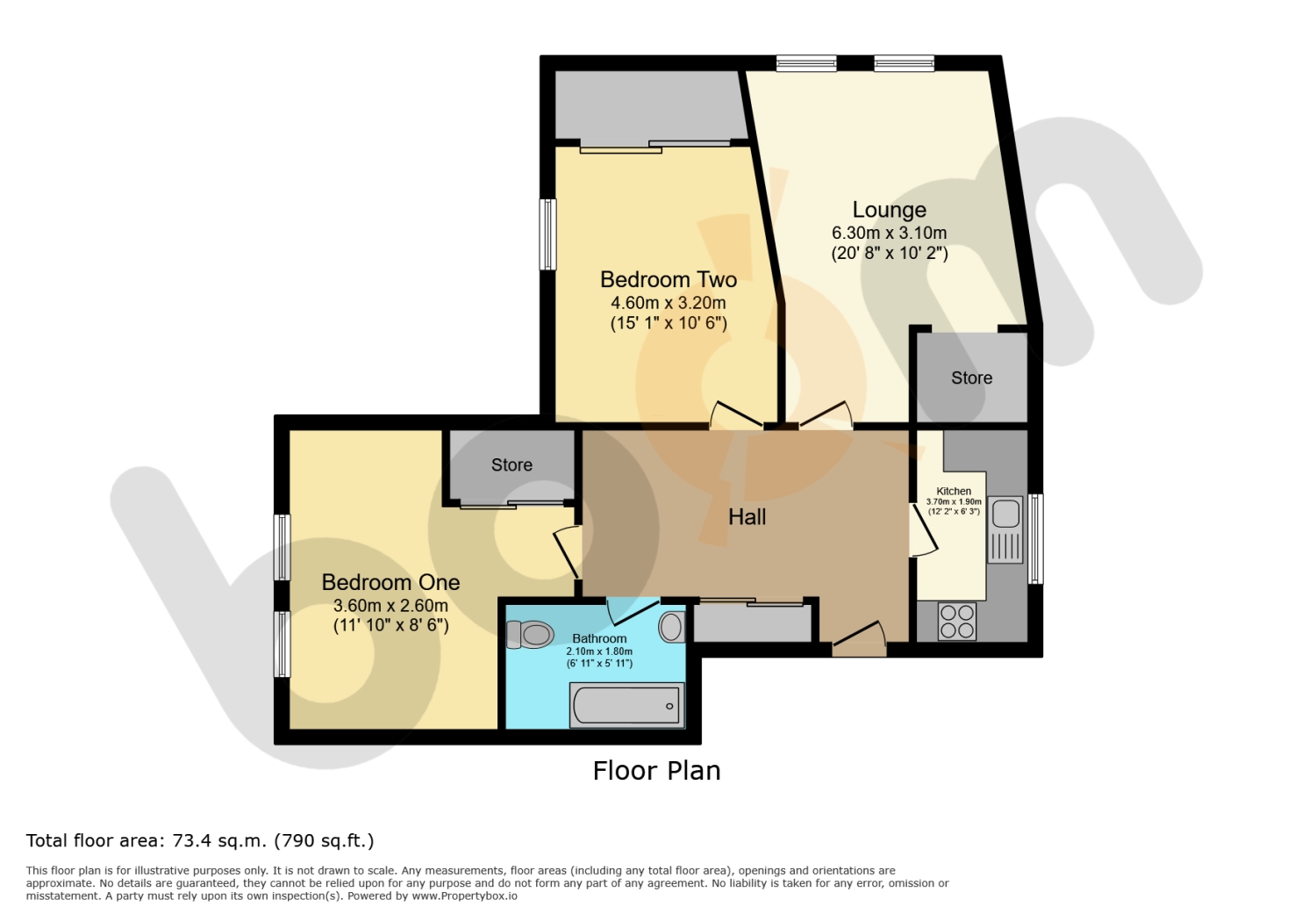 Medine Court, Beith floorplan