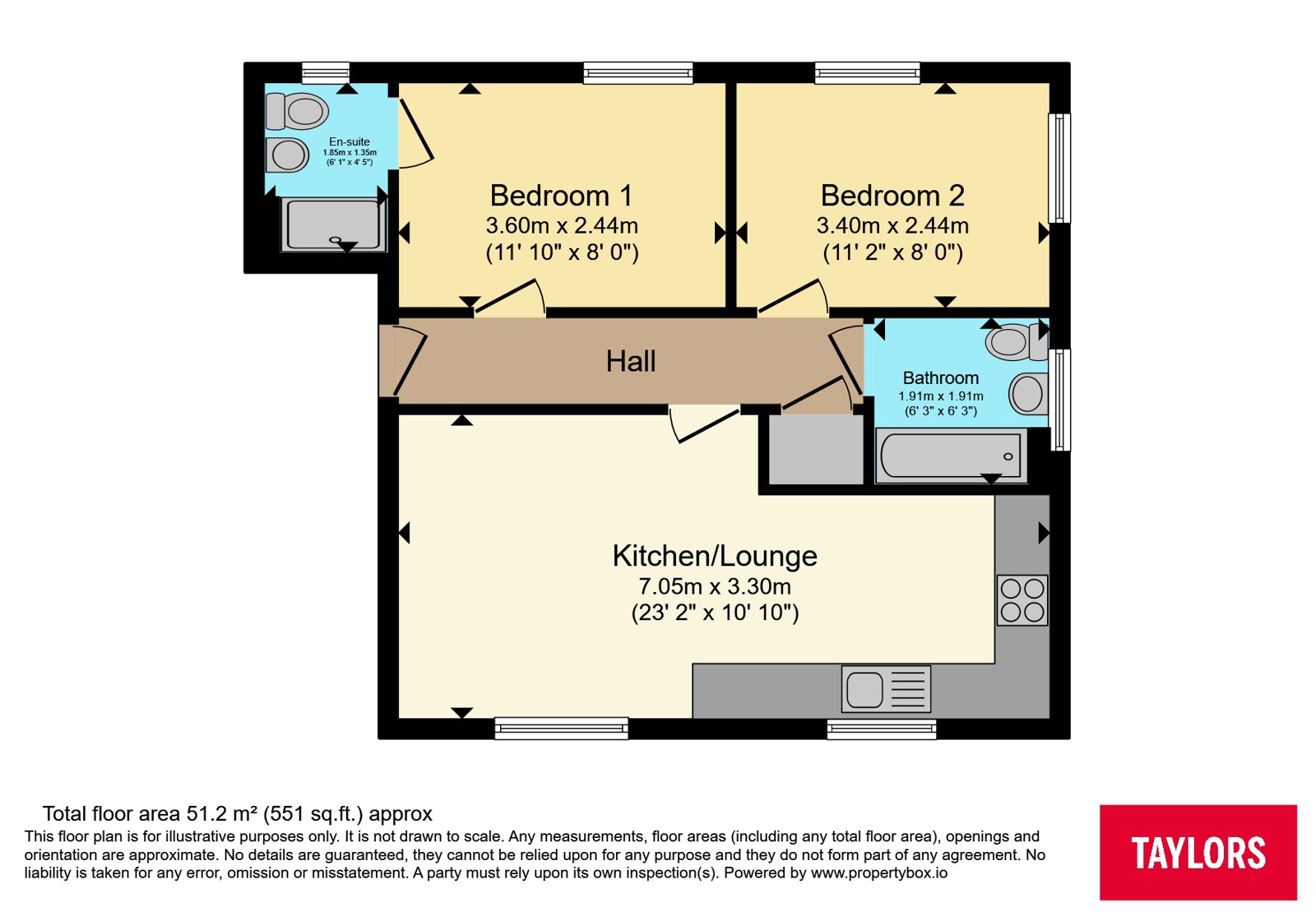 Flat 2, 34, Deep Pit Road, Avon floorplan