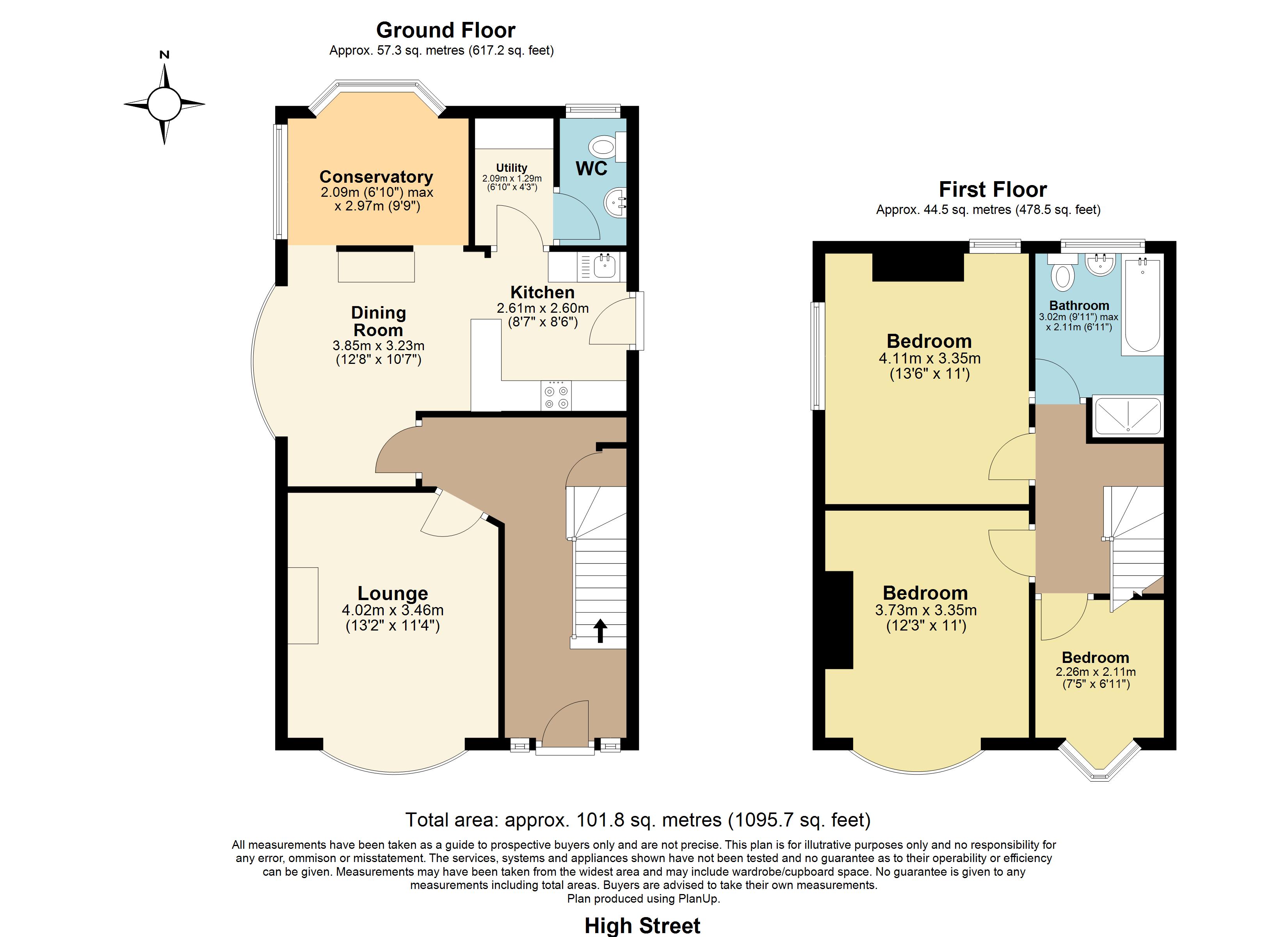 302, High Street, Southend-on-Sea floorplan