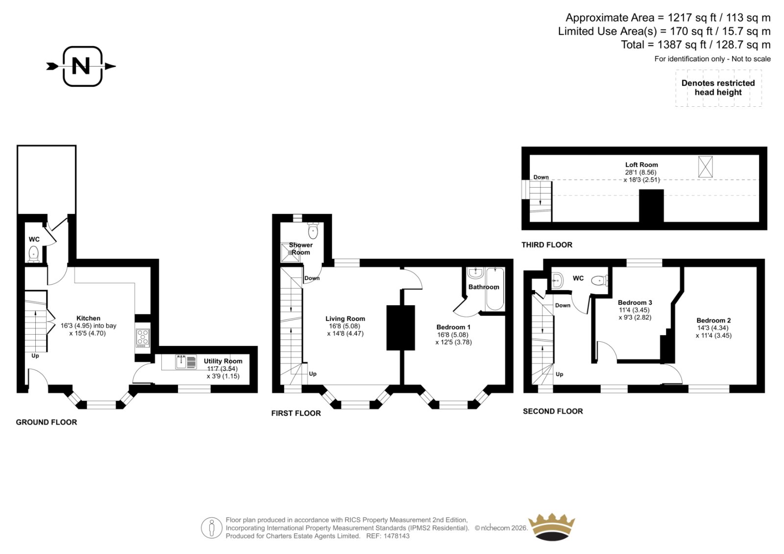 3, Wentworth Street, East Sussex floorplan