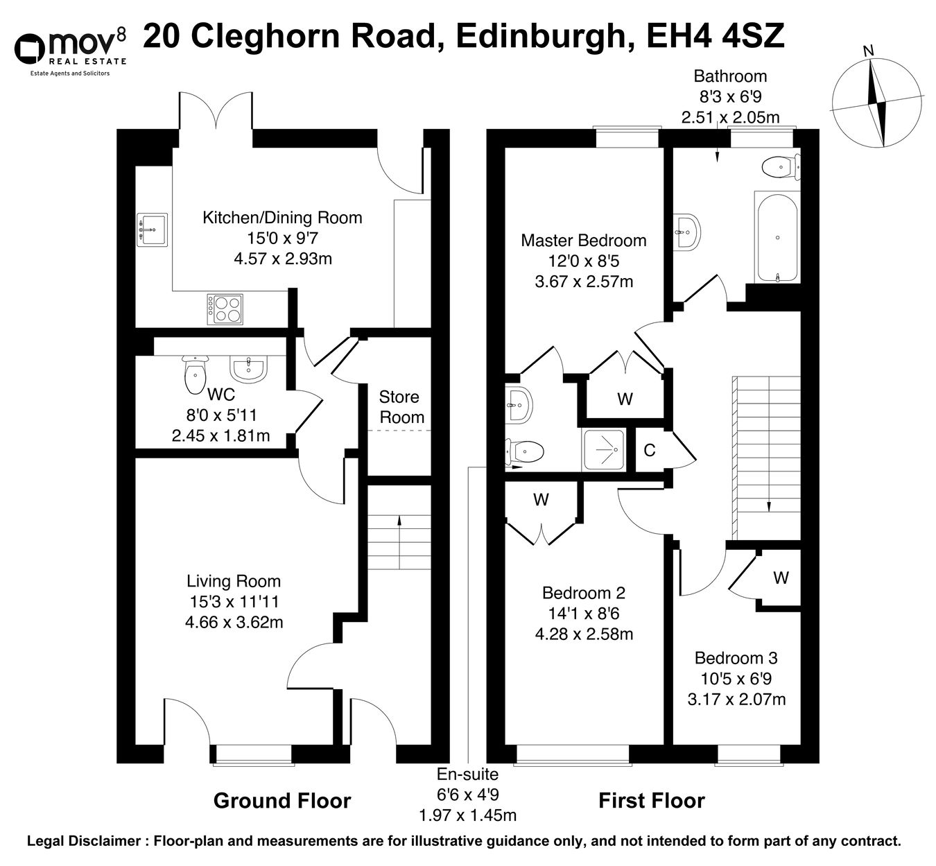 20, Cleghorn Road, Edinburgh floorplan