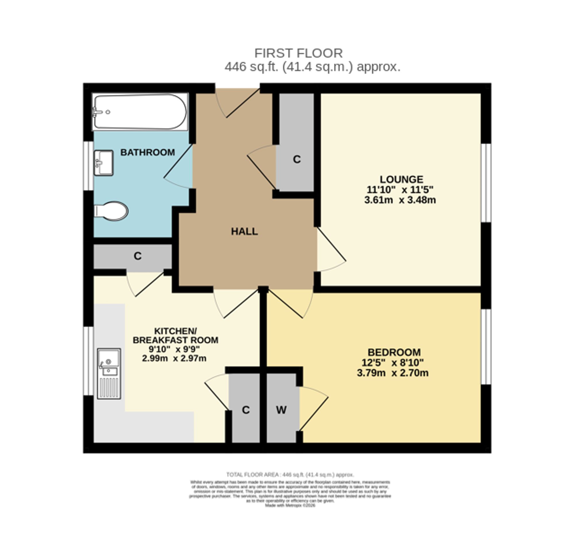 24 Moore Crescent, Southampton floorplan