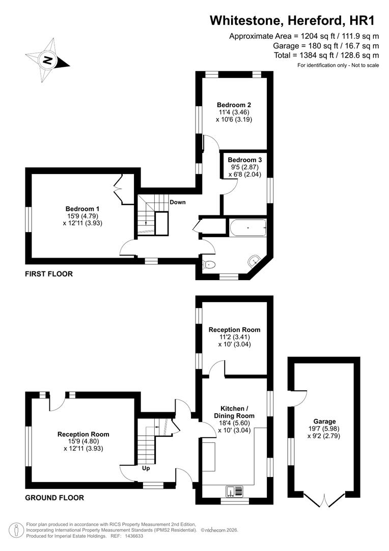 Whitehouse,, Whitestone, Hereford floorplan