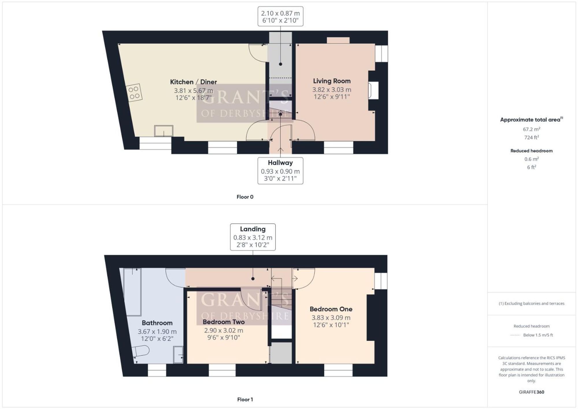 45 Wash Green, Matlock floorplan