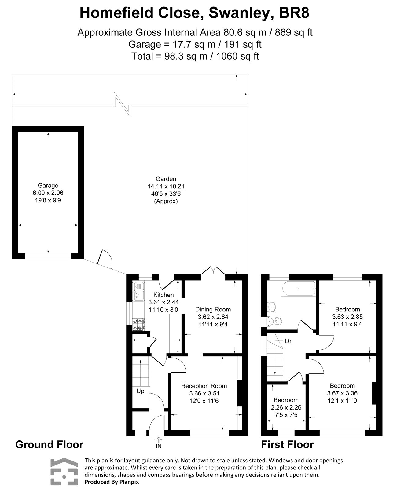 25, Homefield Close, Kent floorplan