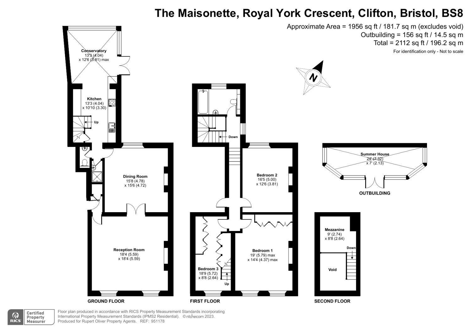 Royal York Crescent, Clifton, Bristol BS8, 3 bedroom flat for sale
