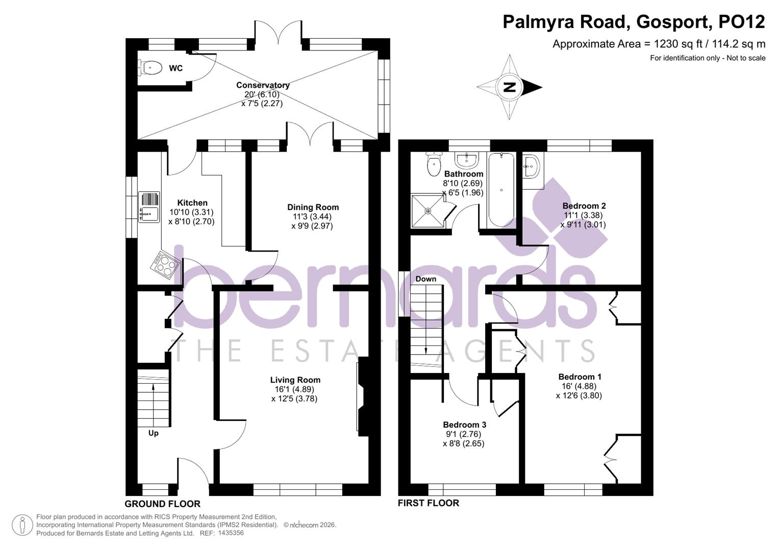 130, Palmyra Road, Gosport floorplan