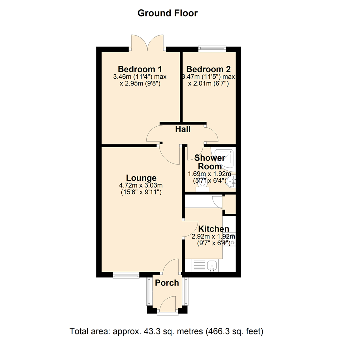 4, Western Court, Bacup floorplan