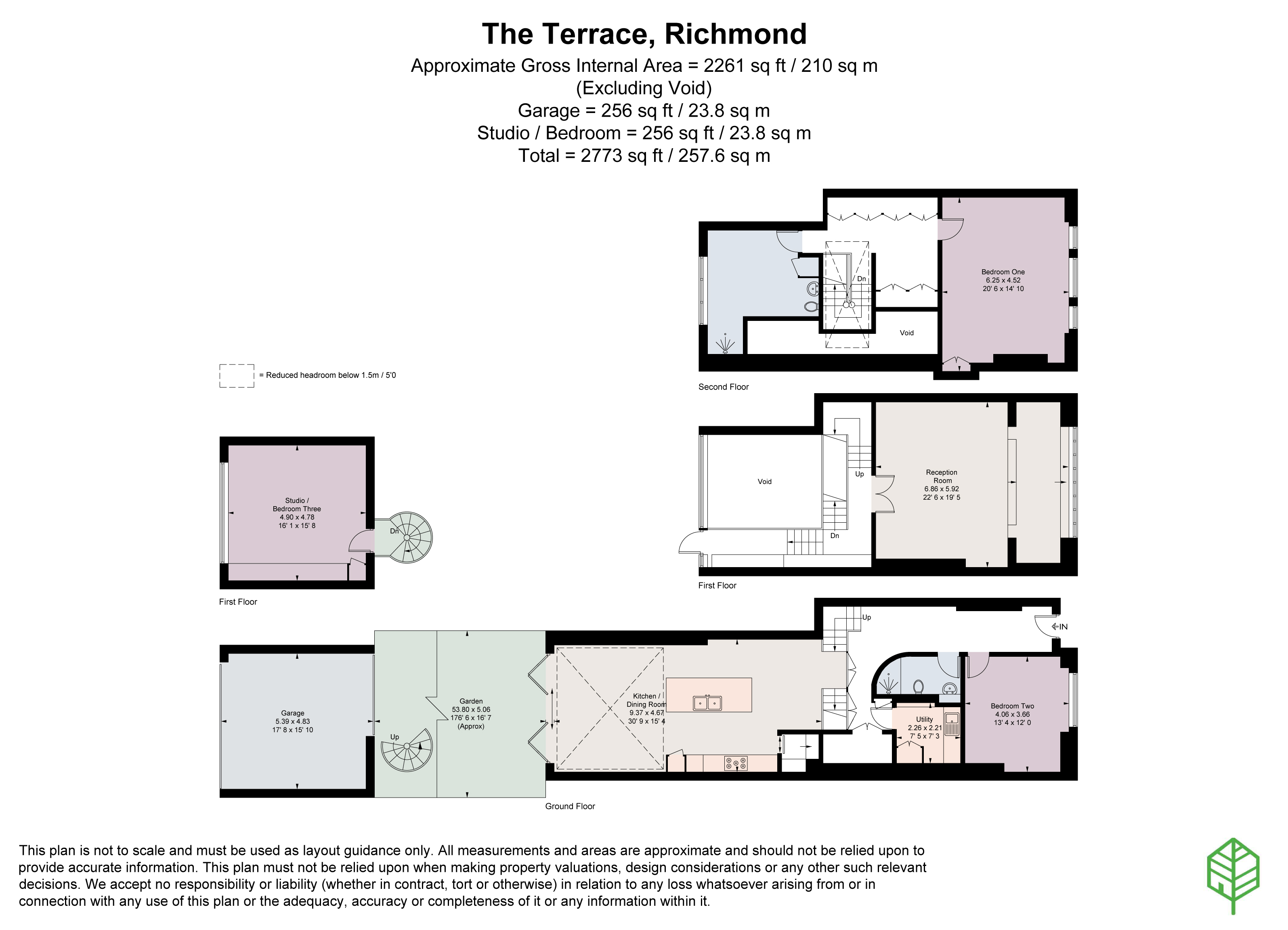 1A The Terrace, 134a, Richmond Hill, Surrey floorplan