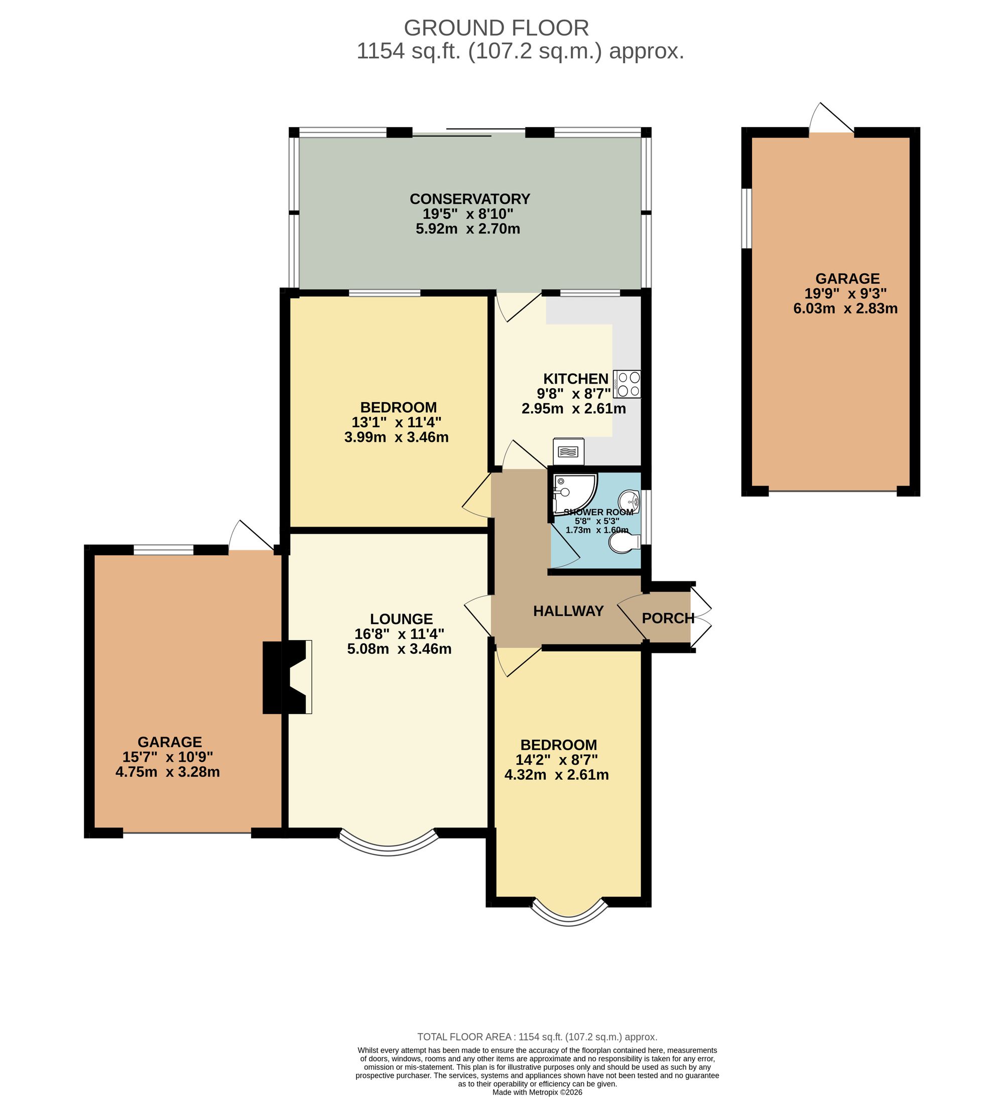 136 Glazebrook Lane, Warrington floorplan