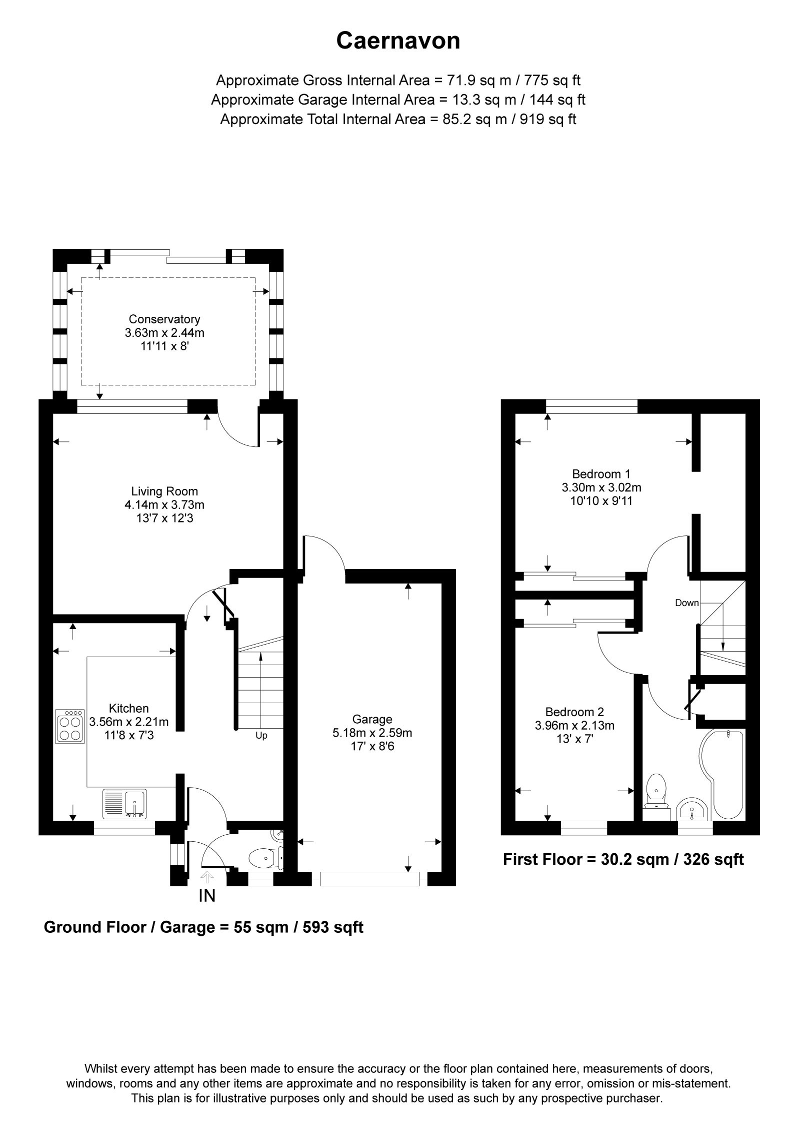 11, Caernarvon, Camberley floorplan