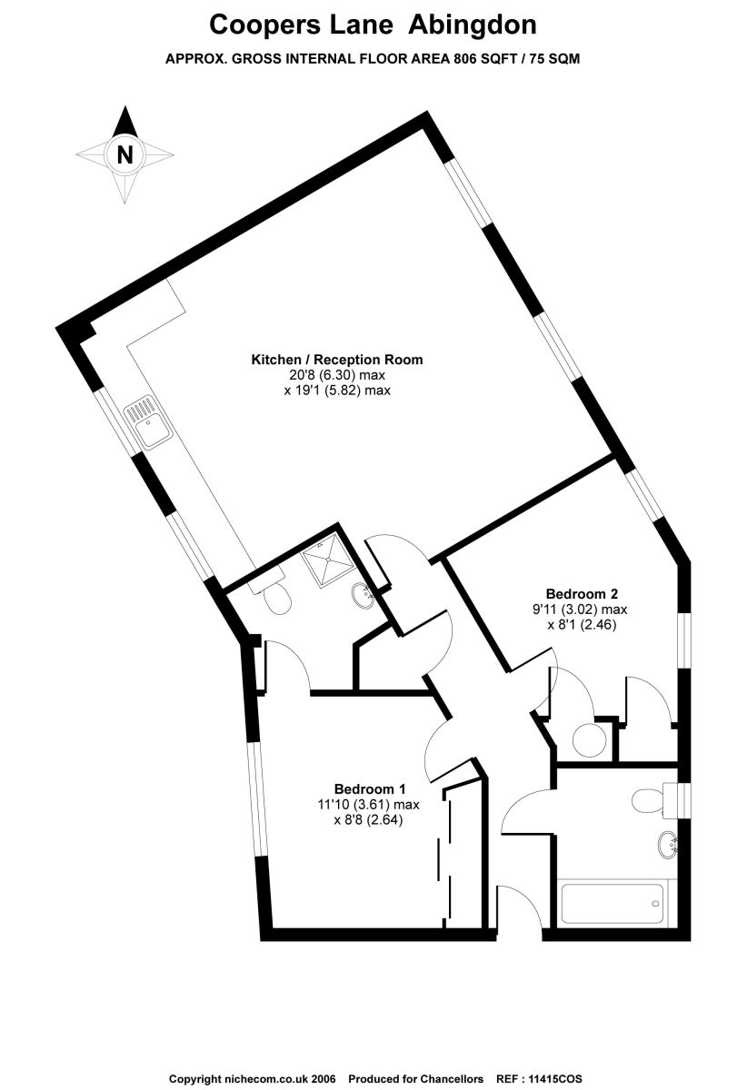 2 Bedrooms Flat to rent in Abingdon, Oxfordshire OX14