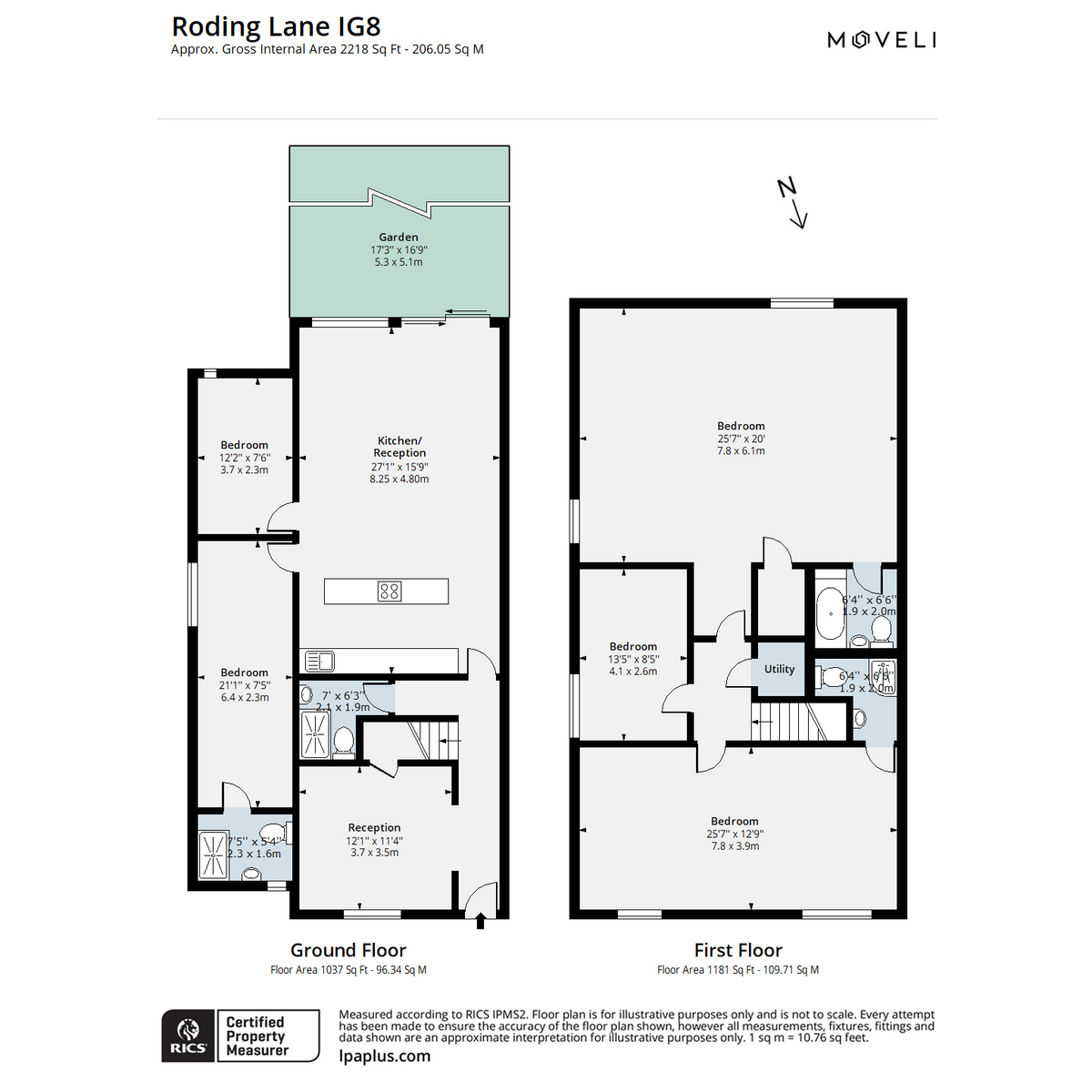 4 Cottage Walk, Roding Lane North, Woodford Green floorplan