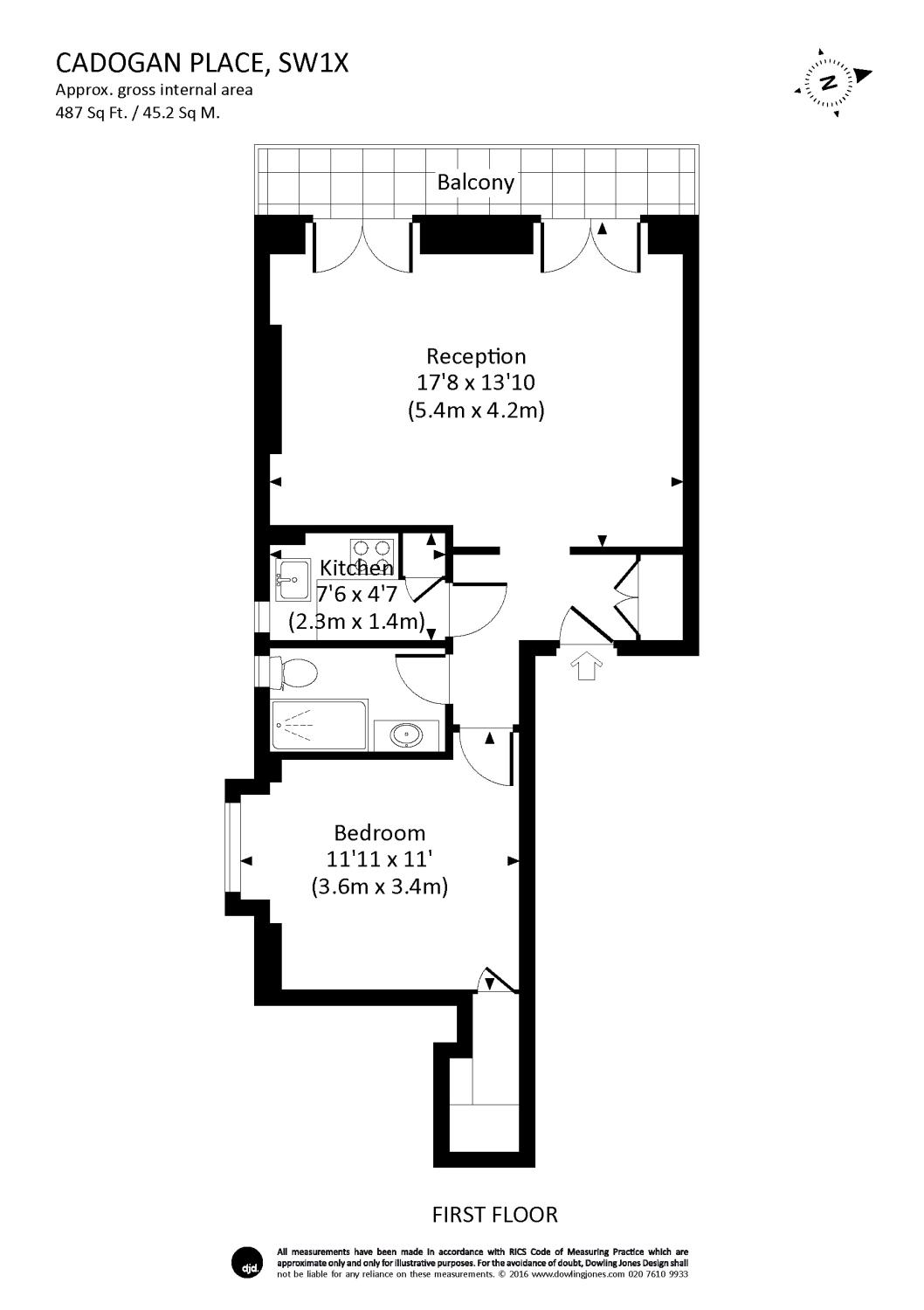 1 Bedrooms Flat to rent in Cadogan Place, London SW1X