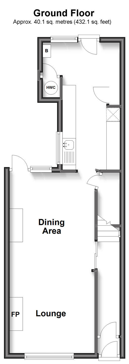 Mill Road, Deal, Kent CT14, 2 bedroom terraced house for sale