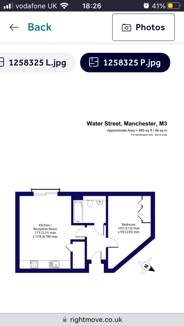 Apartment 61, 191 Water Street, Manchester floorplan