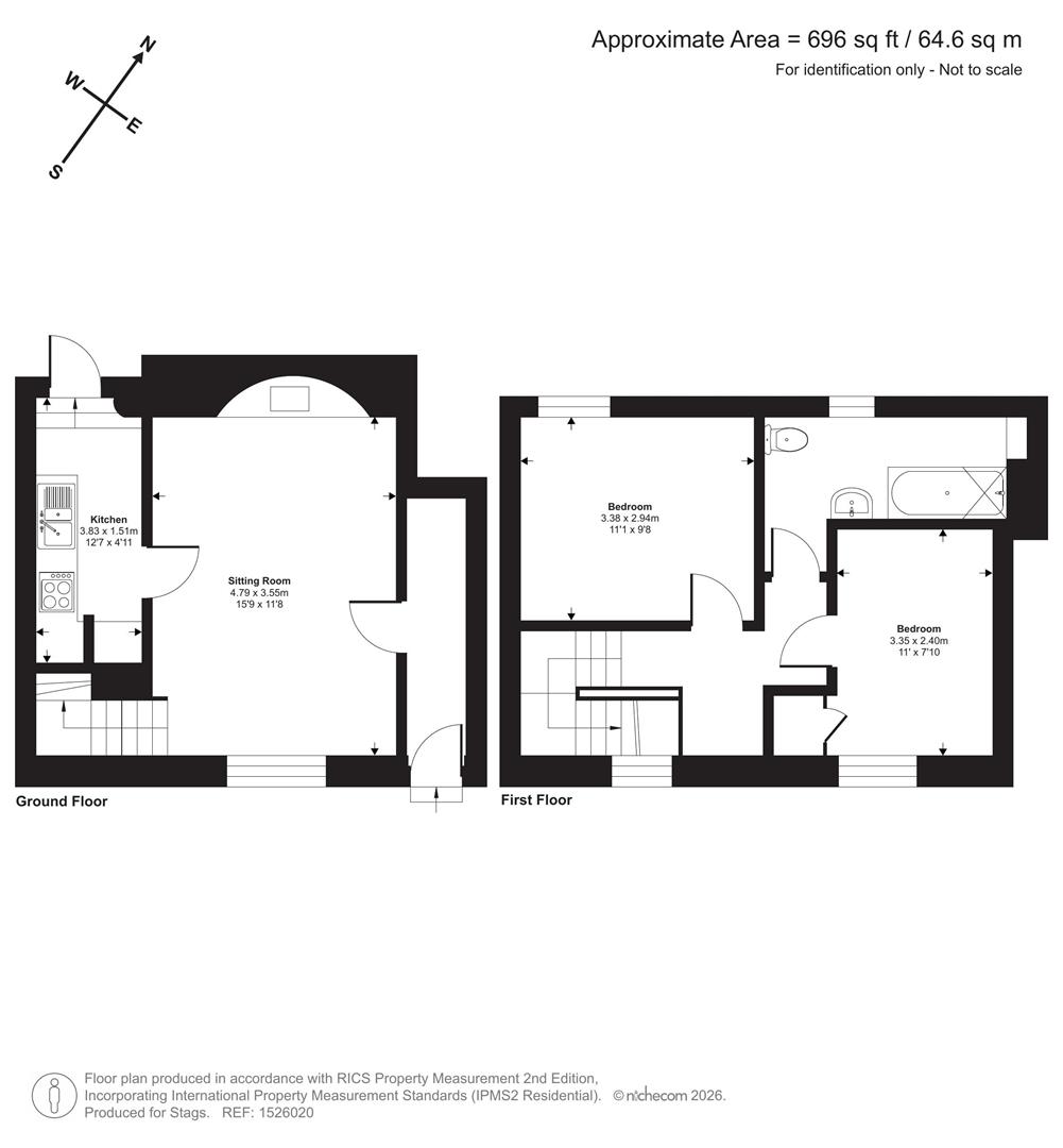 Faith Cottage, Umberleigh floorplan
